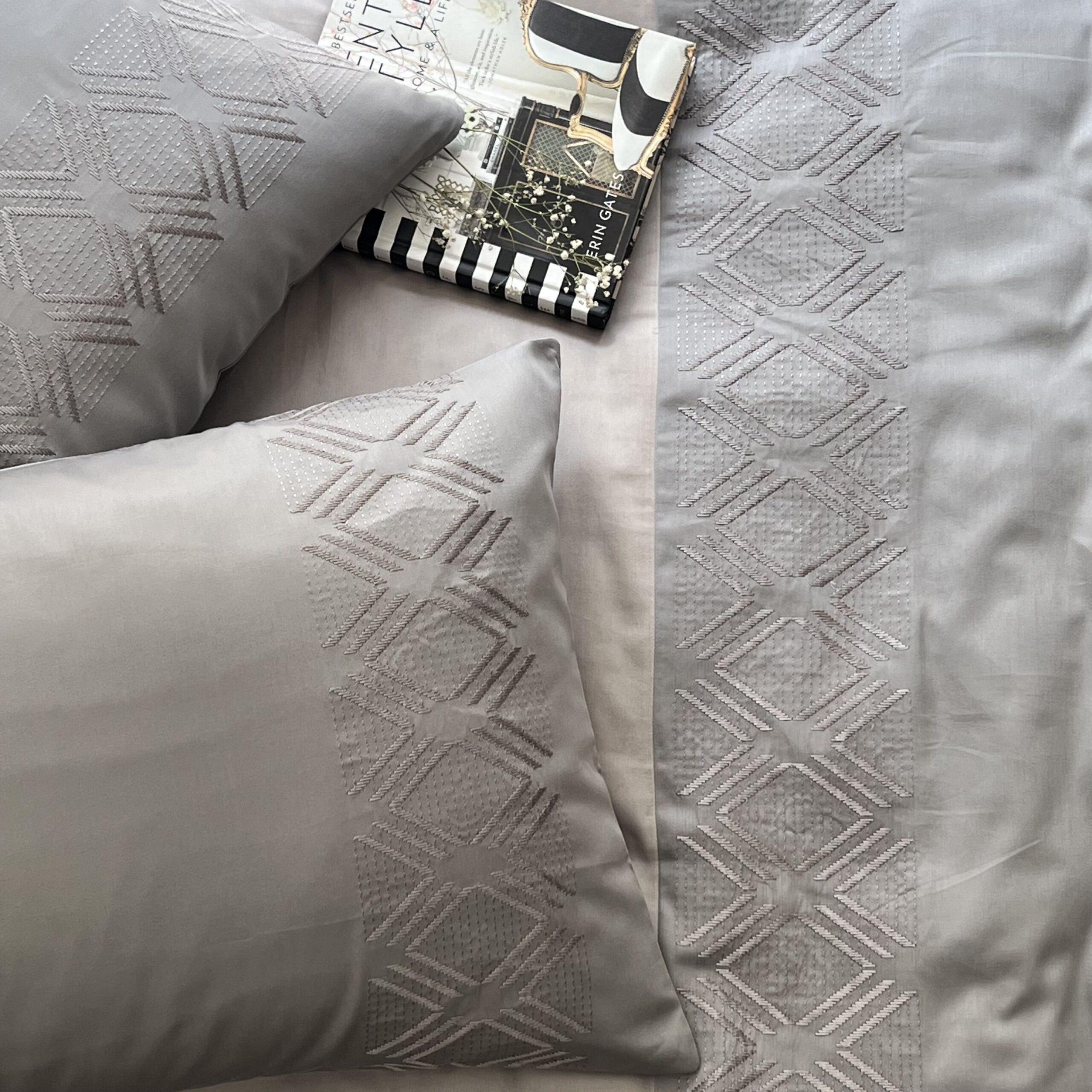 Vintage Slate Silver Dreams Duvet Cover Set