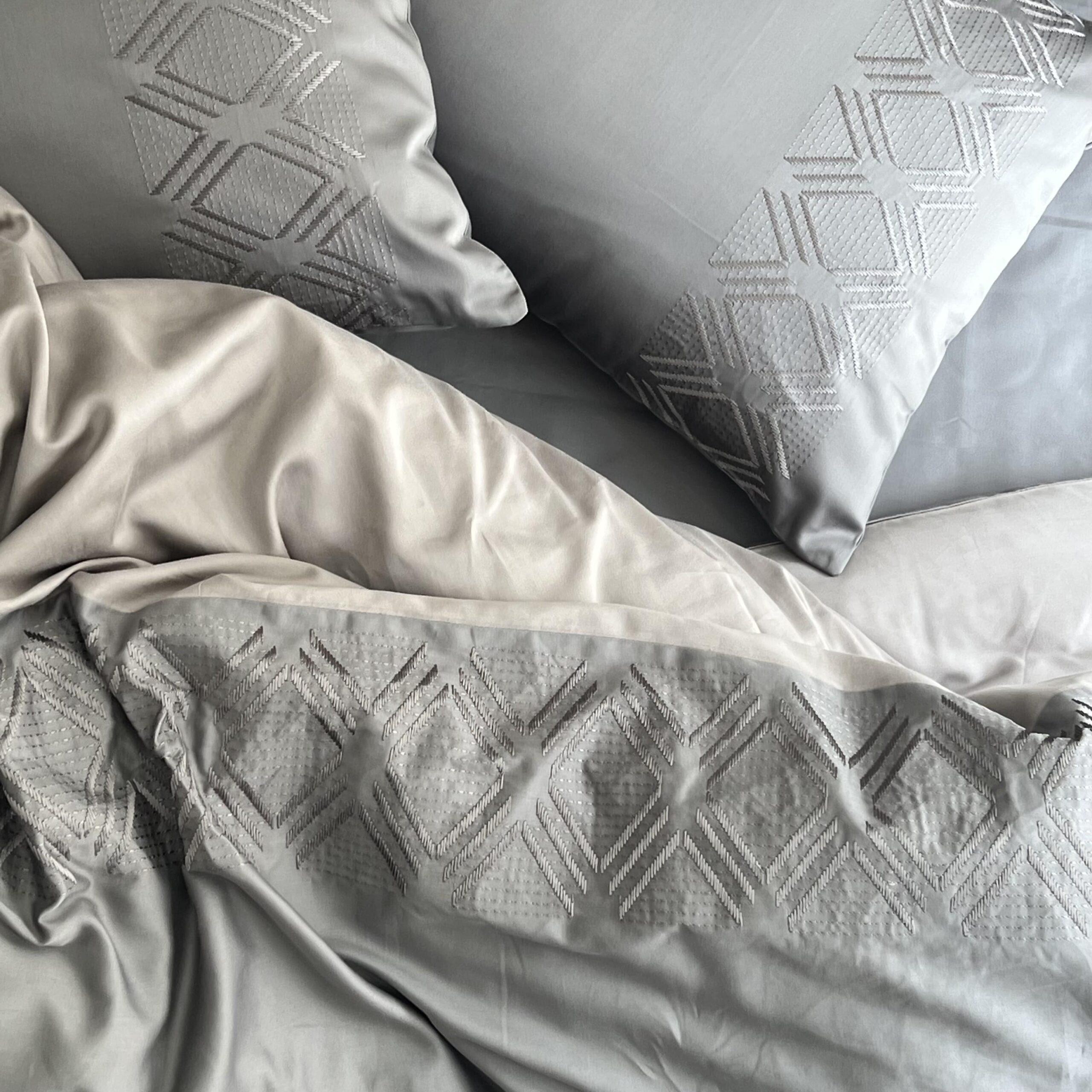 Vintage Slate Silver Dreams Duvet Cover Set