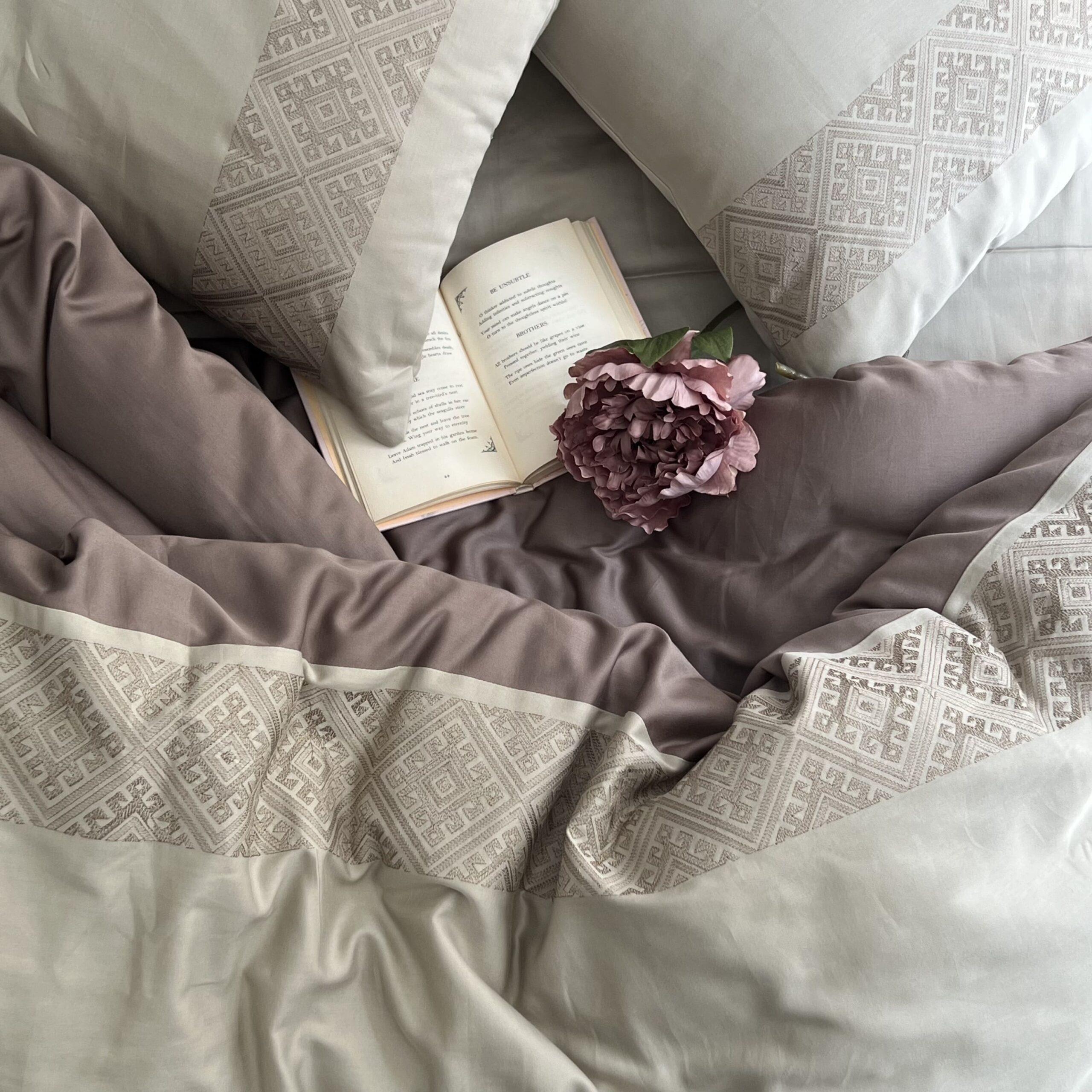 Arcane Beige Taupe Dreams Duvet Cover