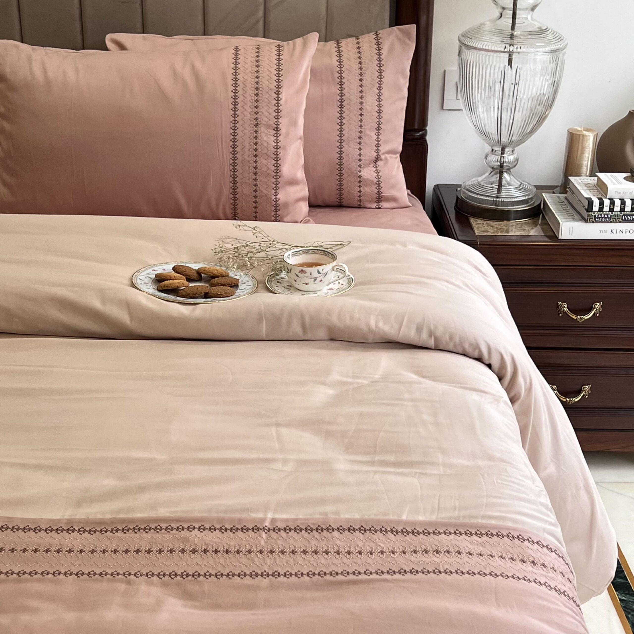 Pristine Rose Buff Dreams Duvet Cover Set