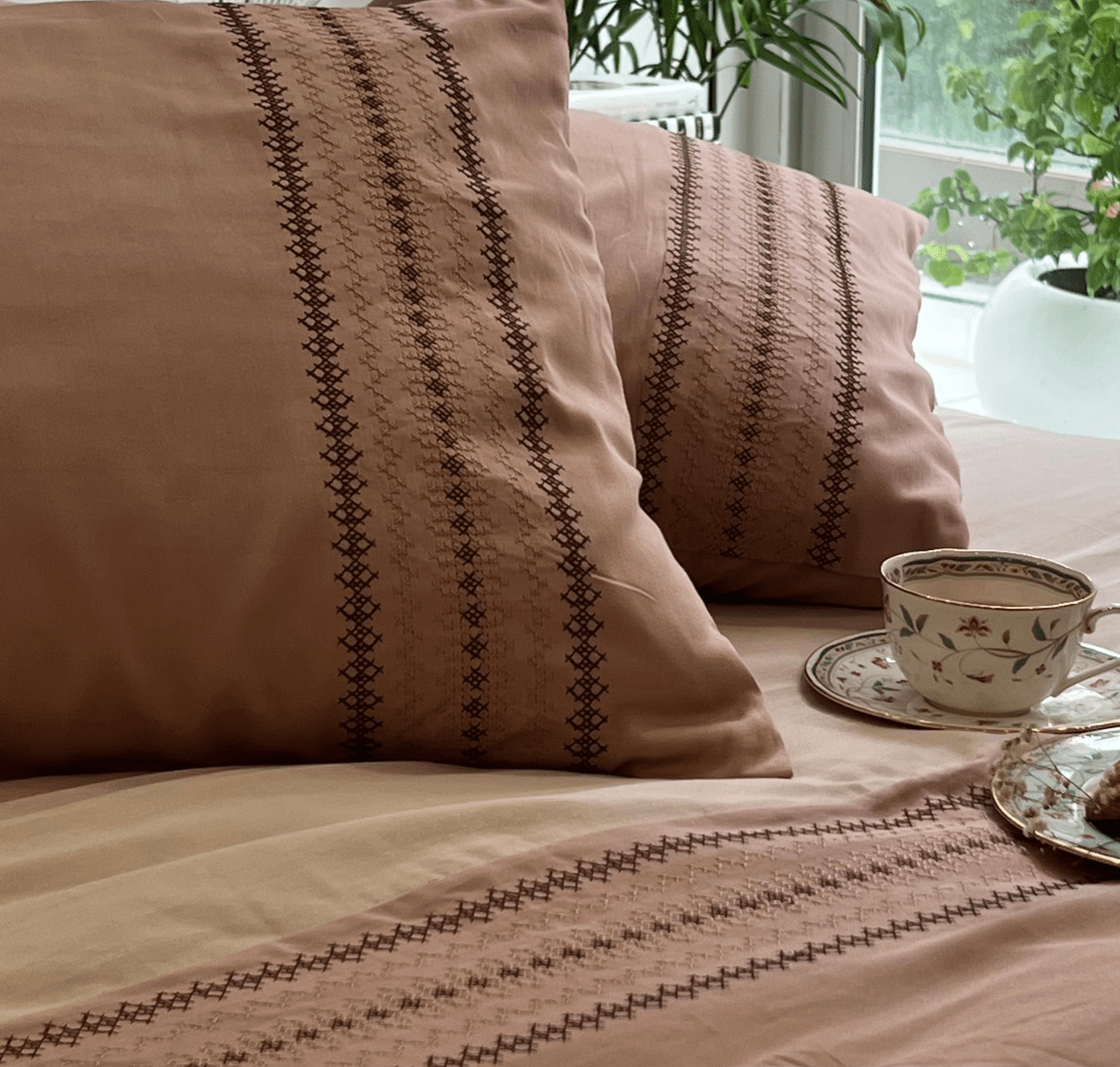 Pristine Rose Buff Dreams Duvet Cover Set