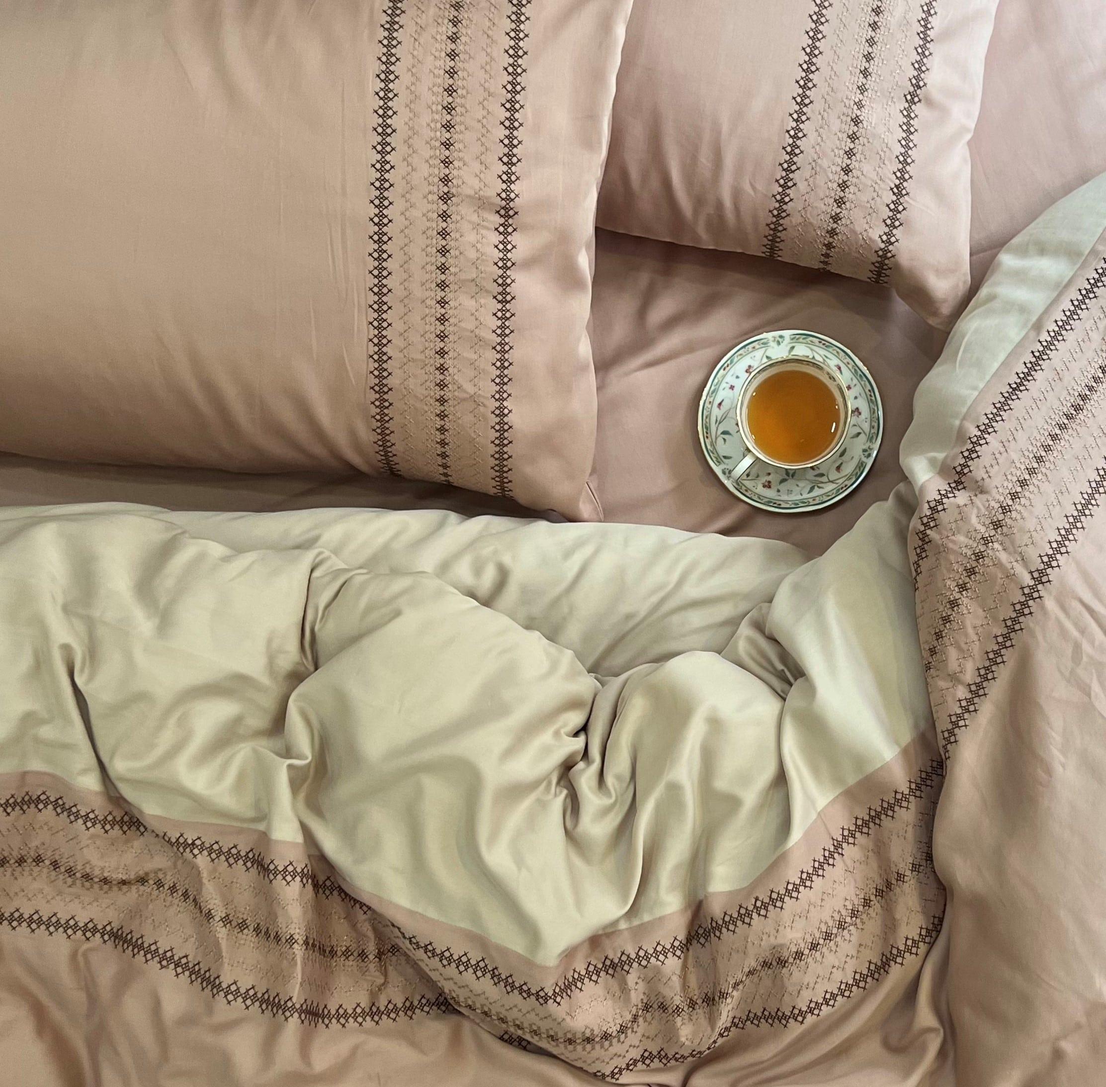 Pristine Rose Buff Dreams Duvet Cover