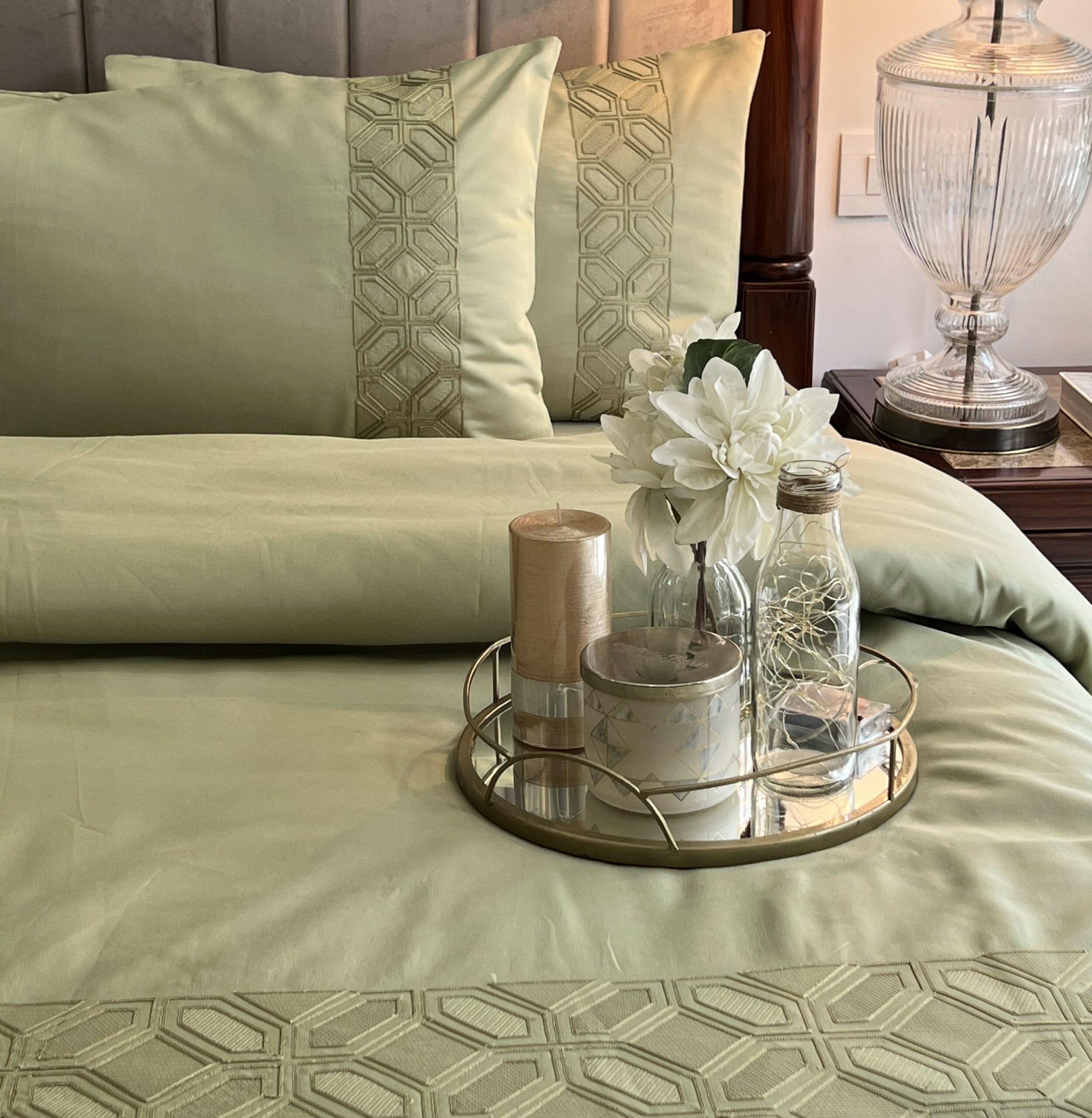 Arc Lime Green Syona Duvet Cover Set