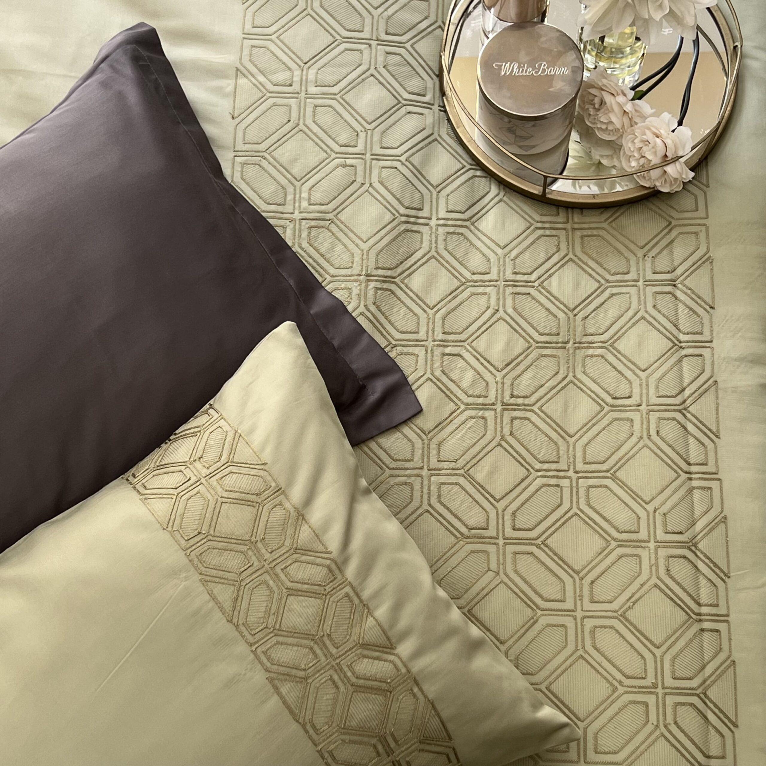 Arc Lime Green Syona Duvet Cover