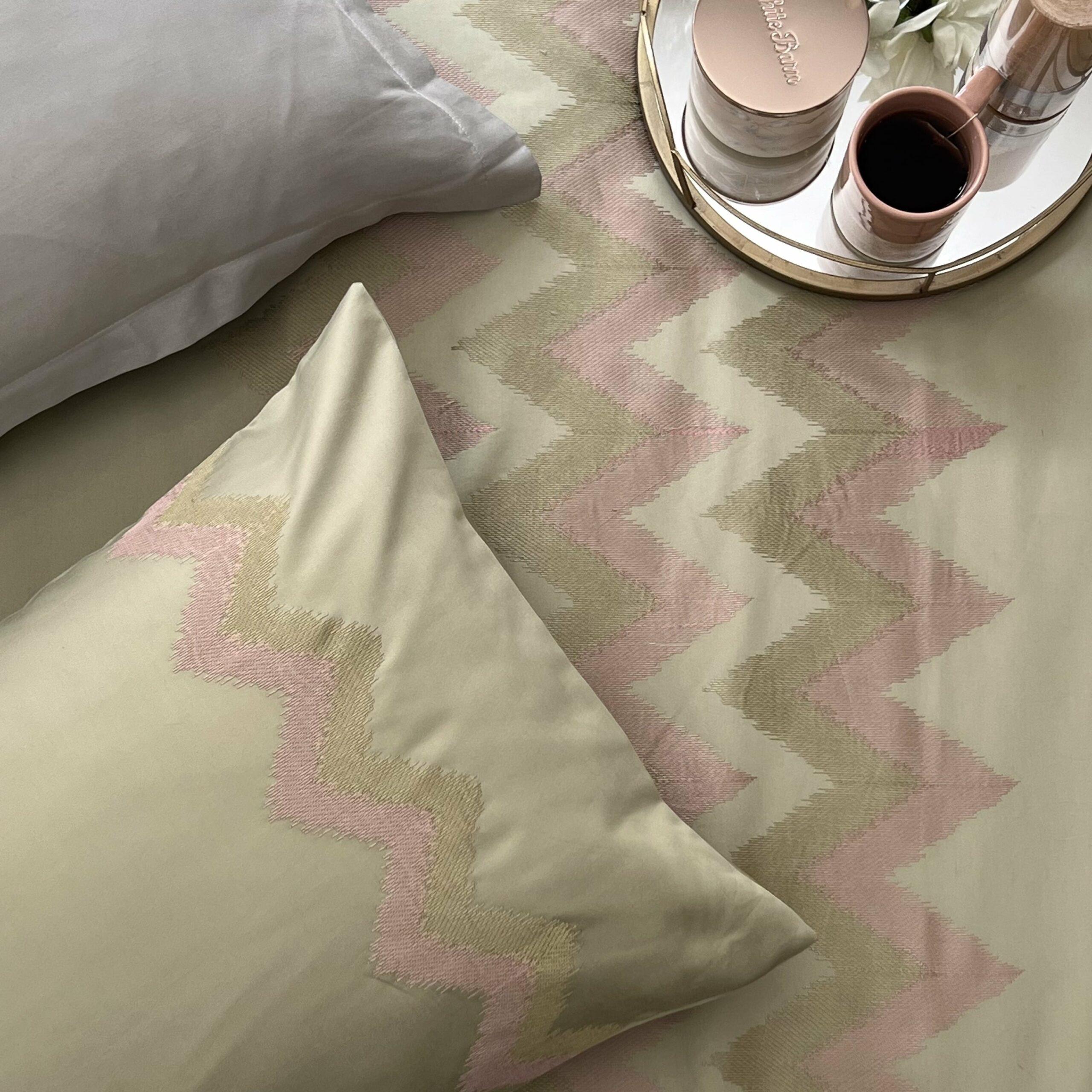 Crest Lime Green Syona Duvet Cover Set