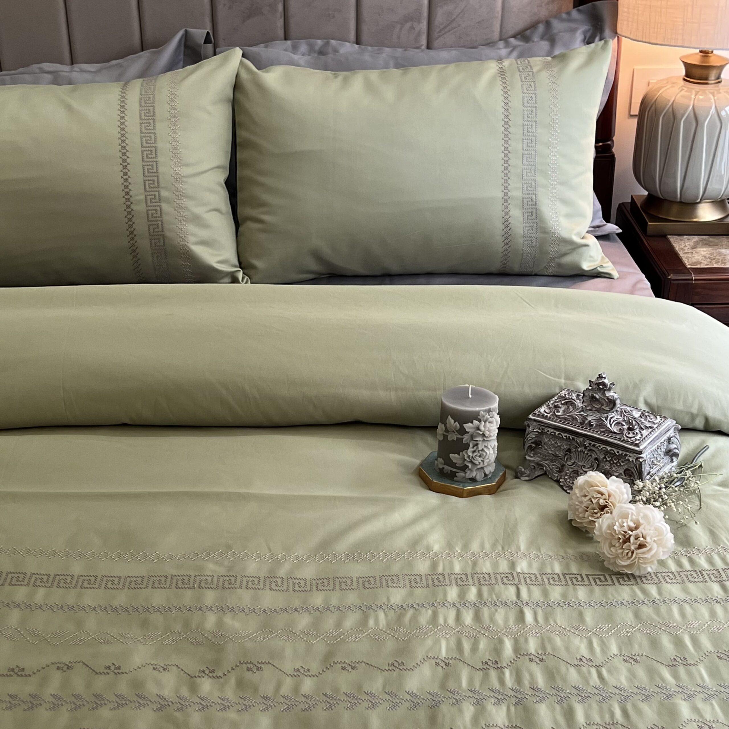 Lucas Lime Green Syona Duvet Cover