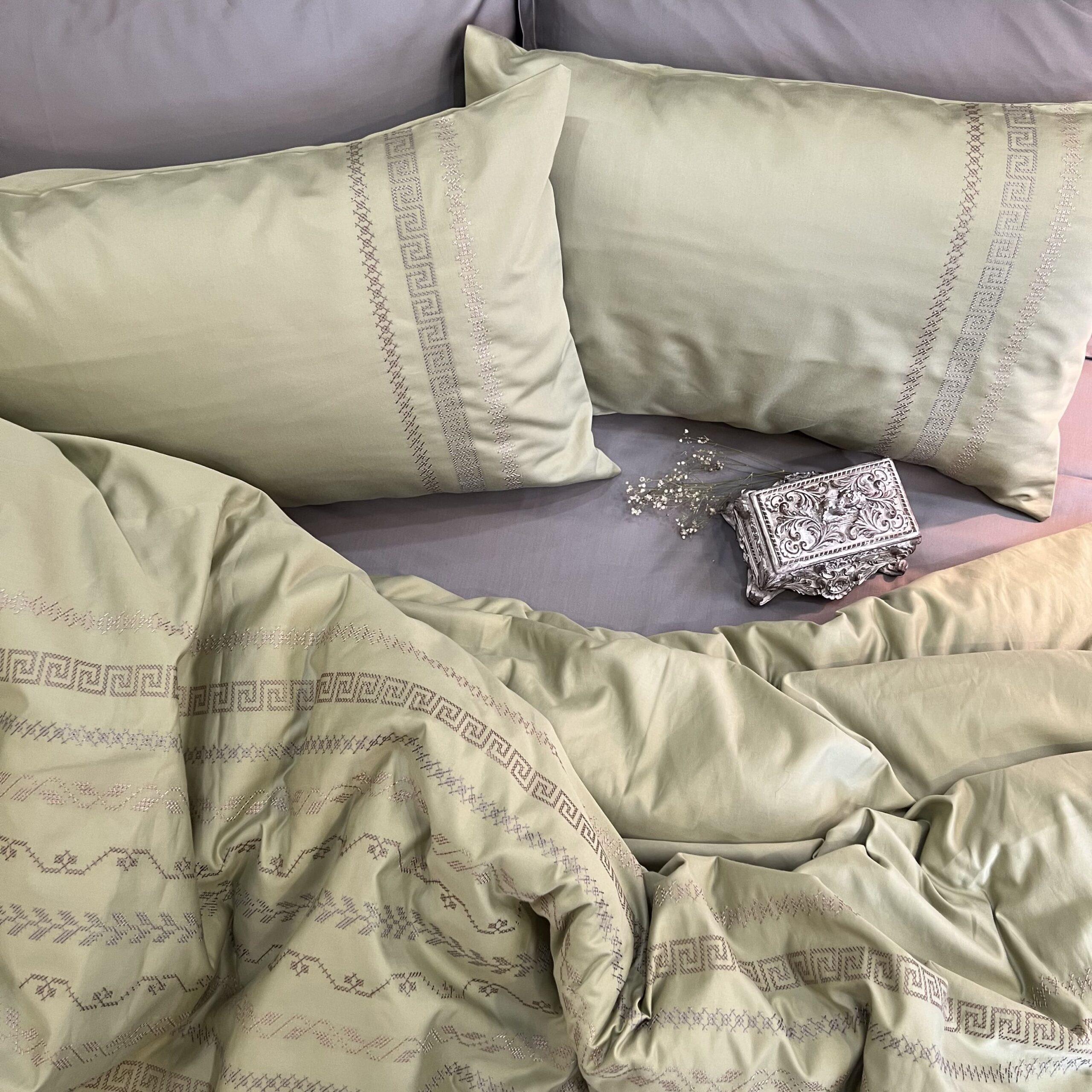 Lucas Lime Green Syona Duvet Cover Set