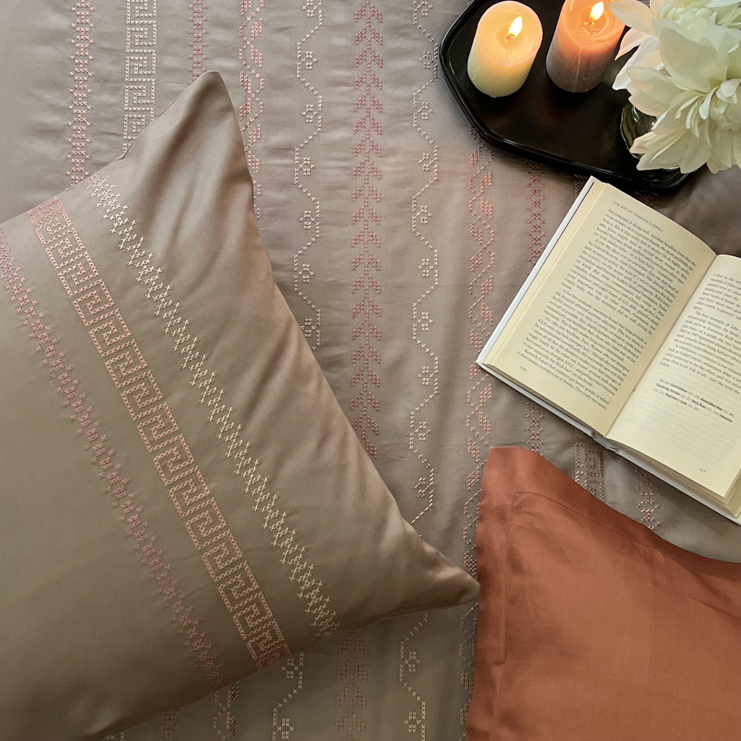 Lucas Taupe Syona Duvet Cover Set