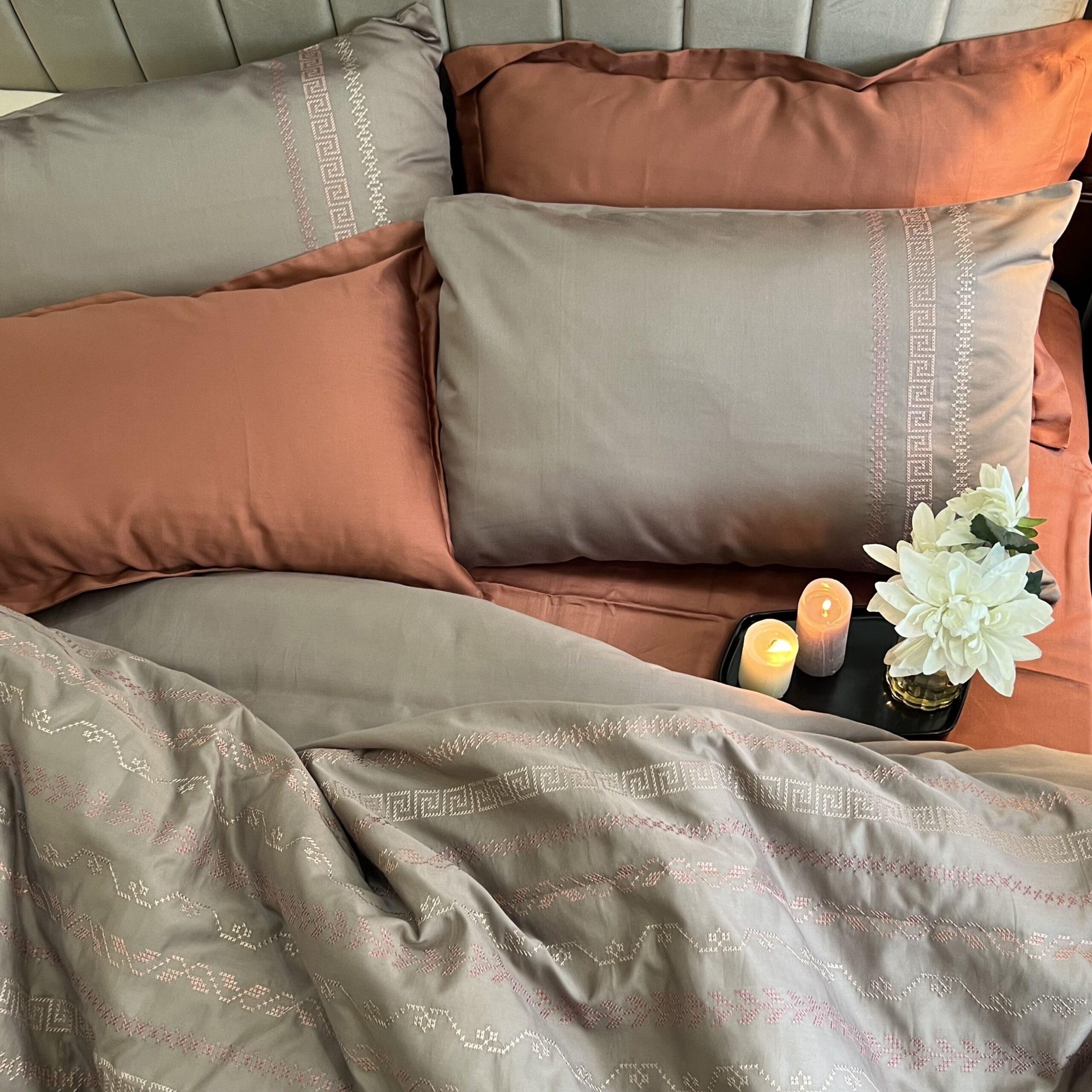 Lucas Taupe Syona Duvet Cover Set