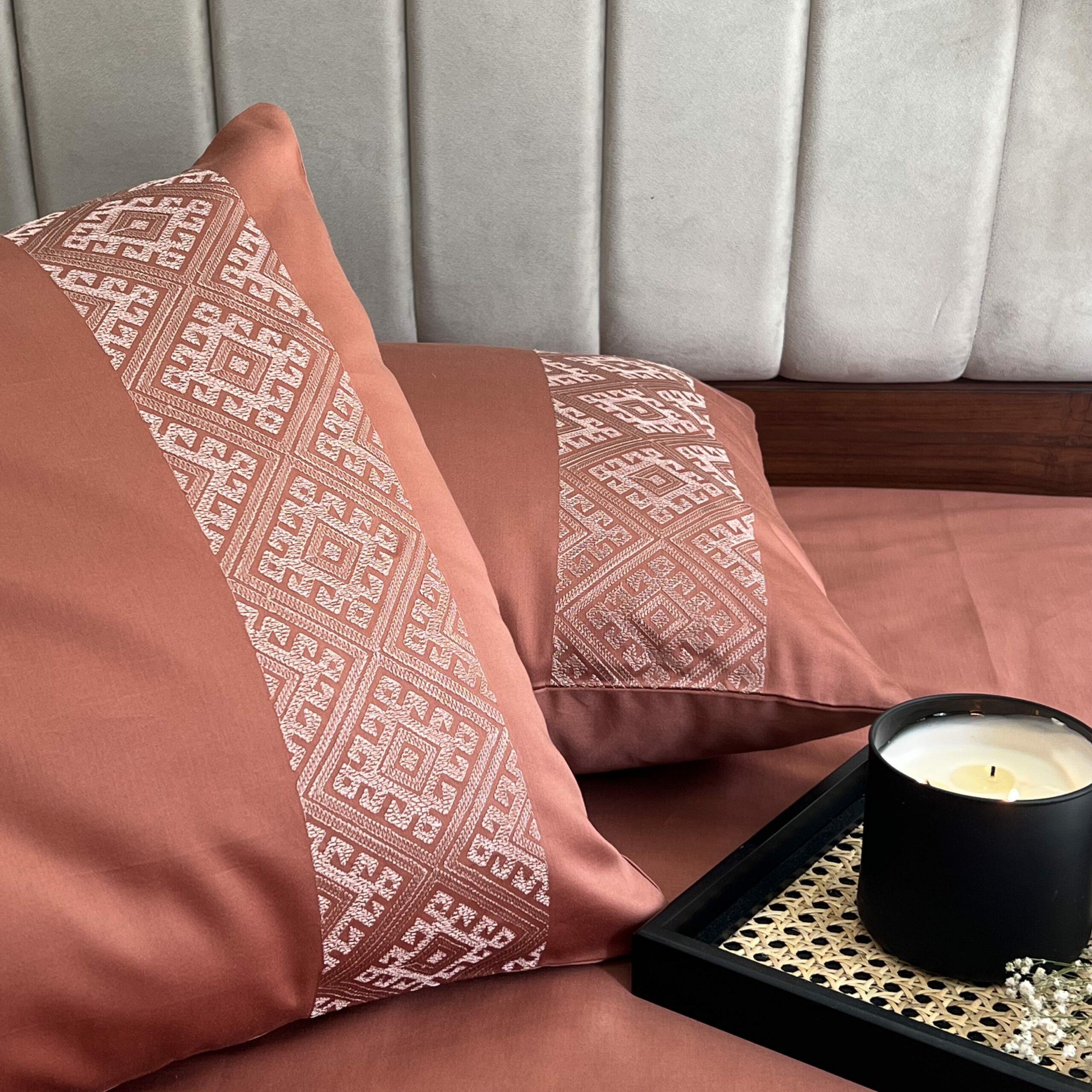 Arcane Terracotta Dreams Pillow Covers (Set of 2)
