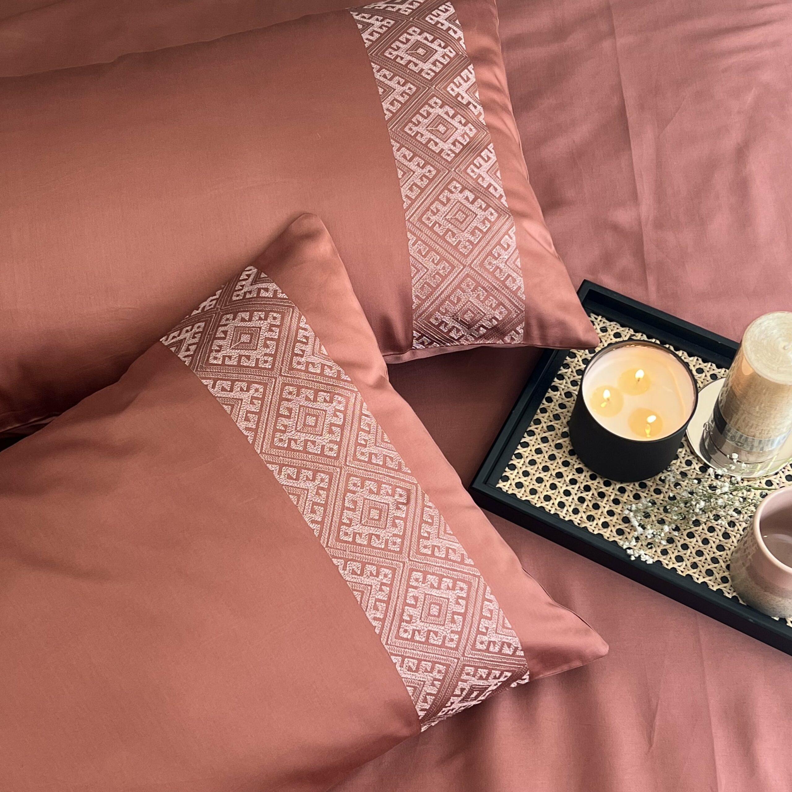 Arcane Terracotta Dreams Pillow Covers (Set of 2)
