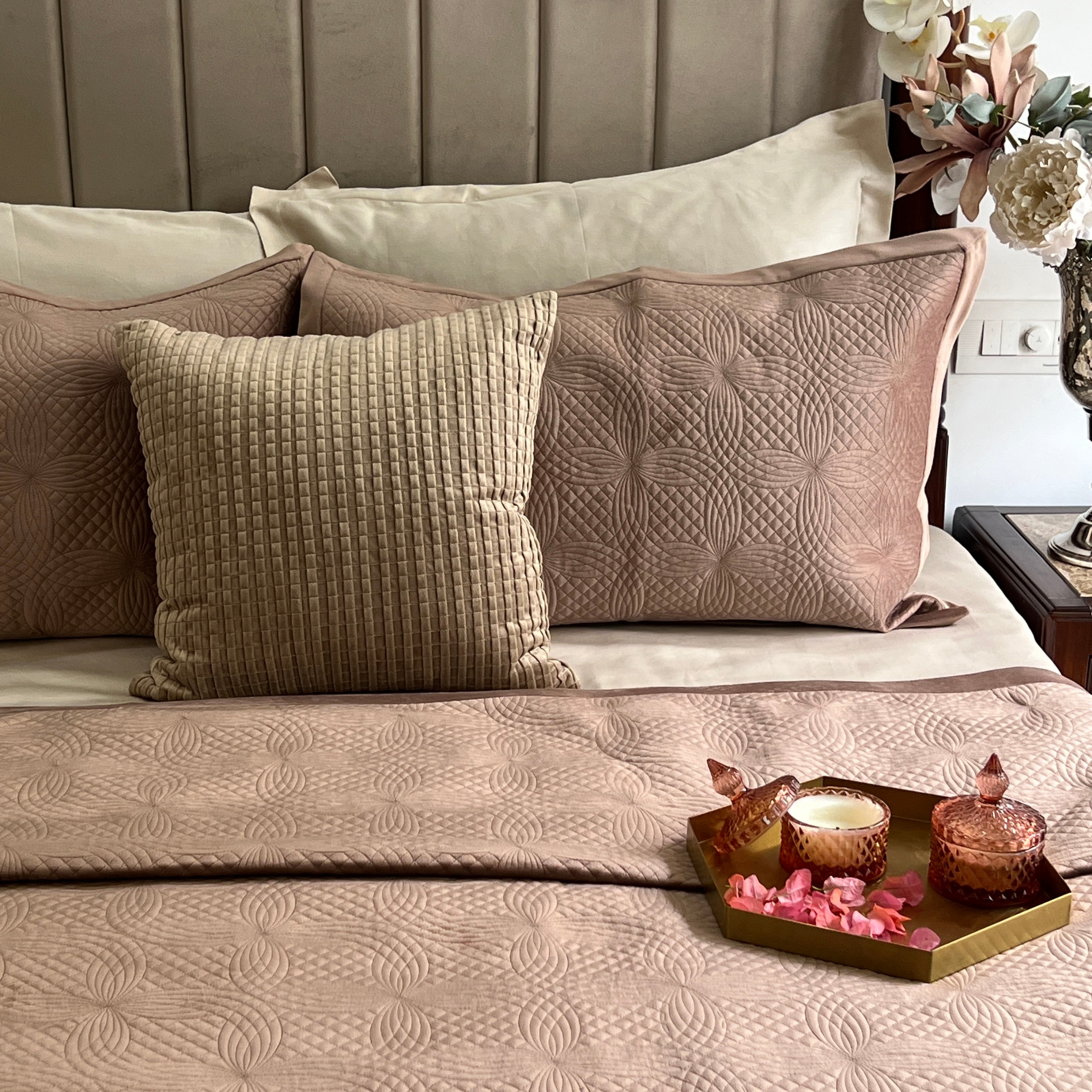 Lindo Buff Velvet Trousseau Set (10 PC Set)