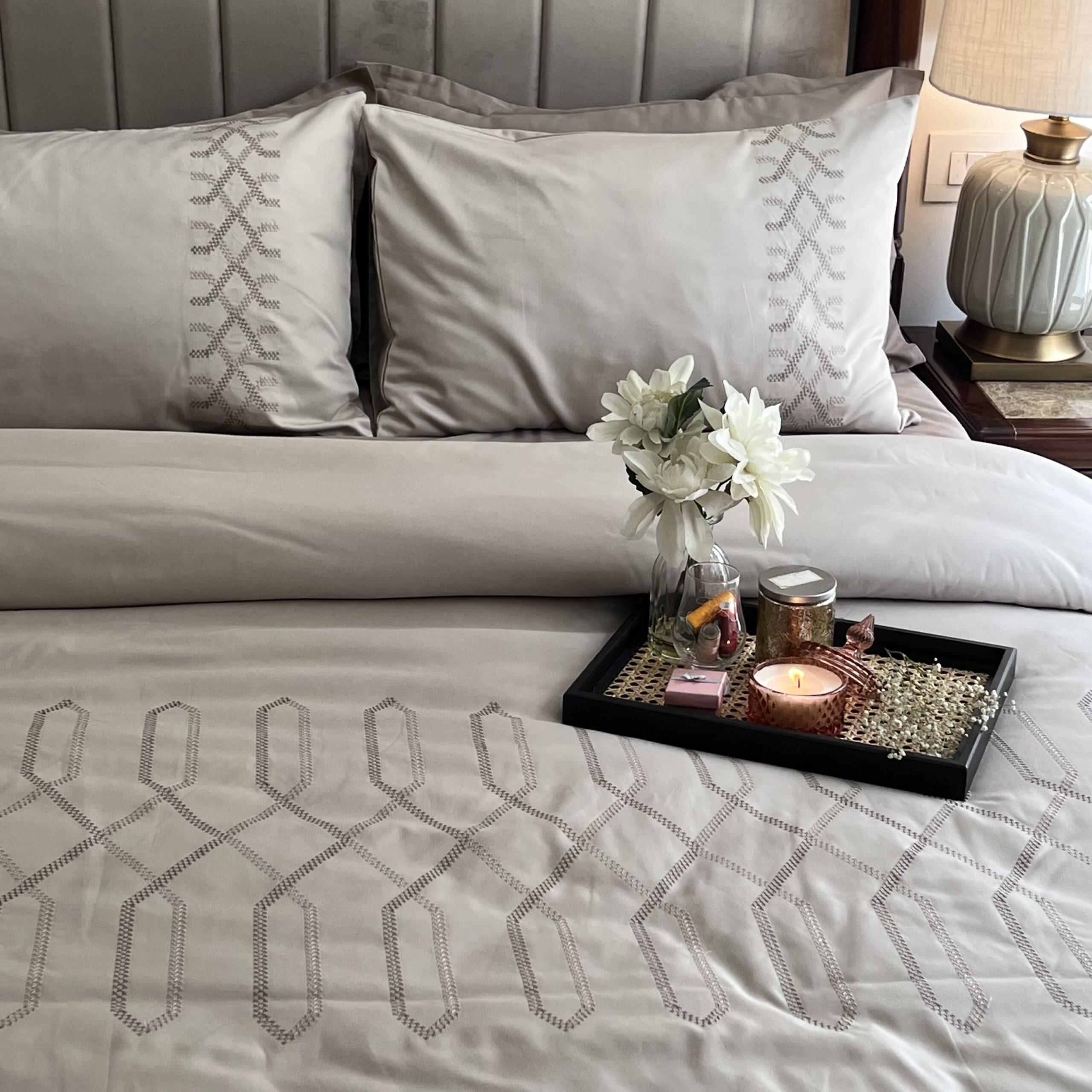 Tribe Beige Syona Duvet Cover