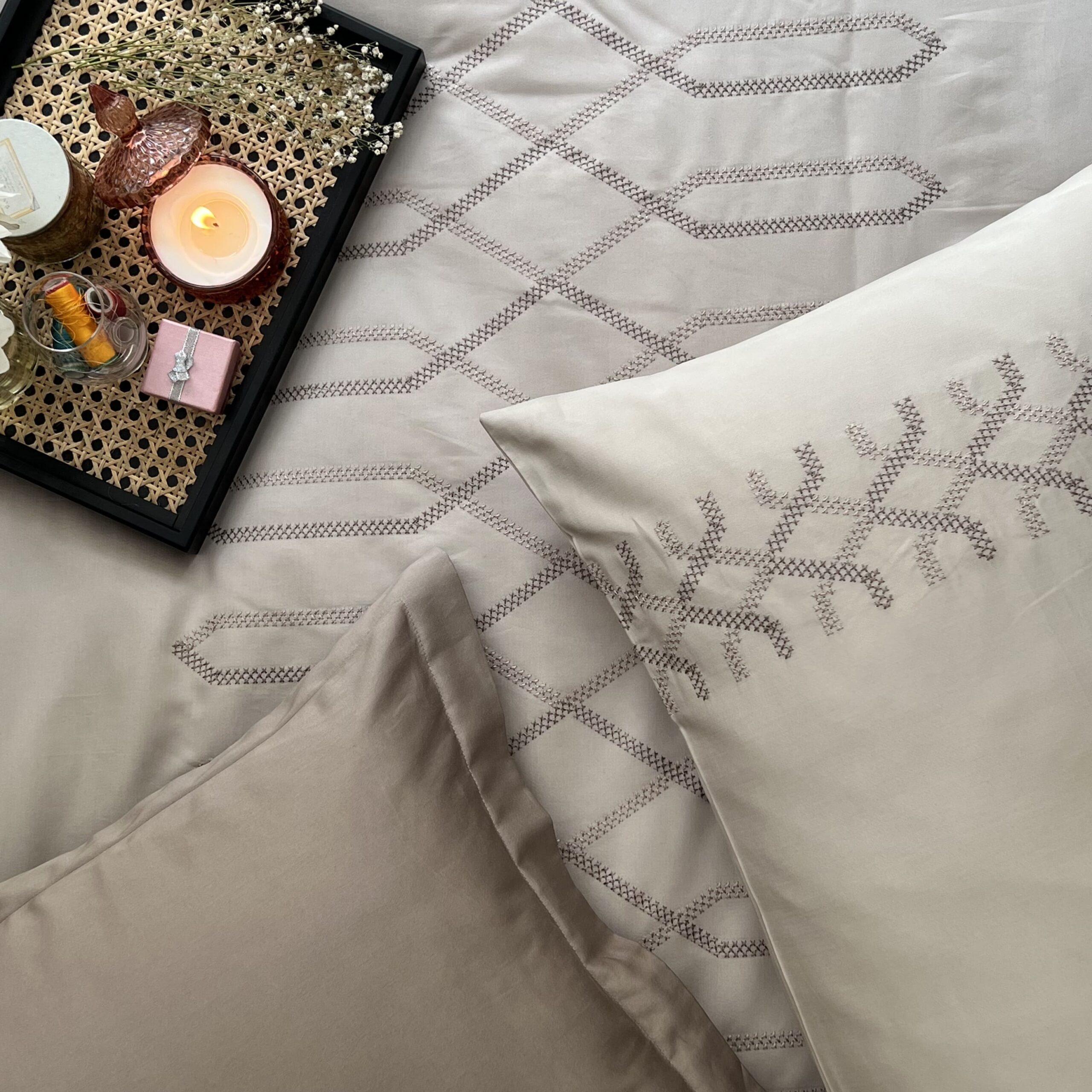 Tribe Beige Syona Duvet Cover