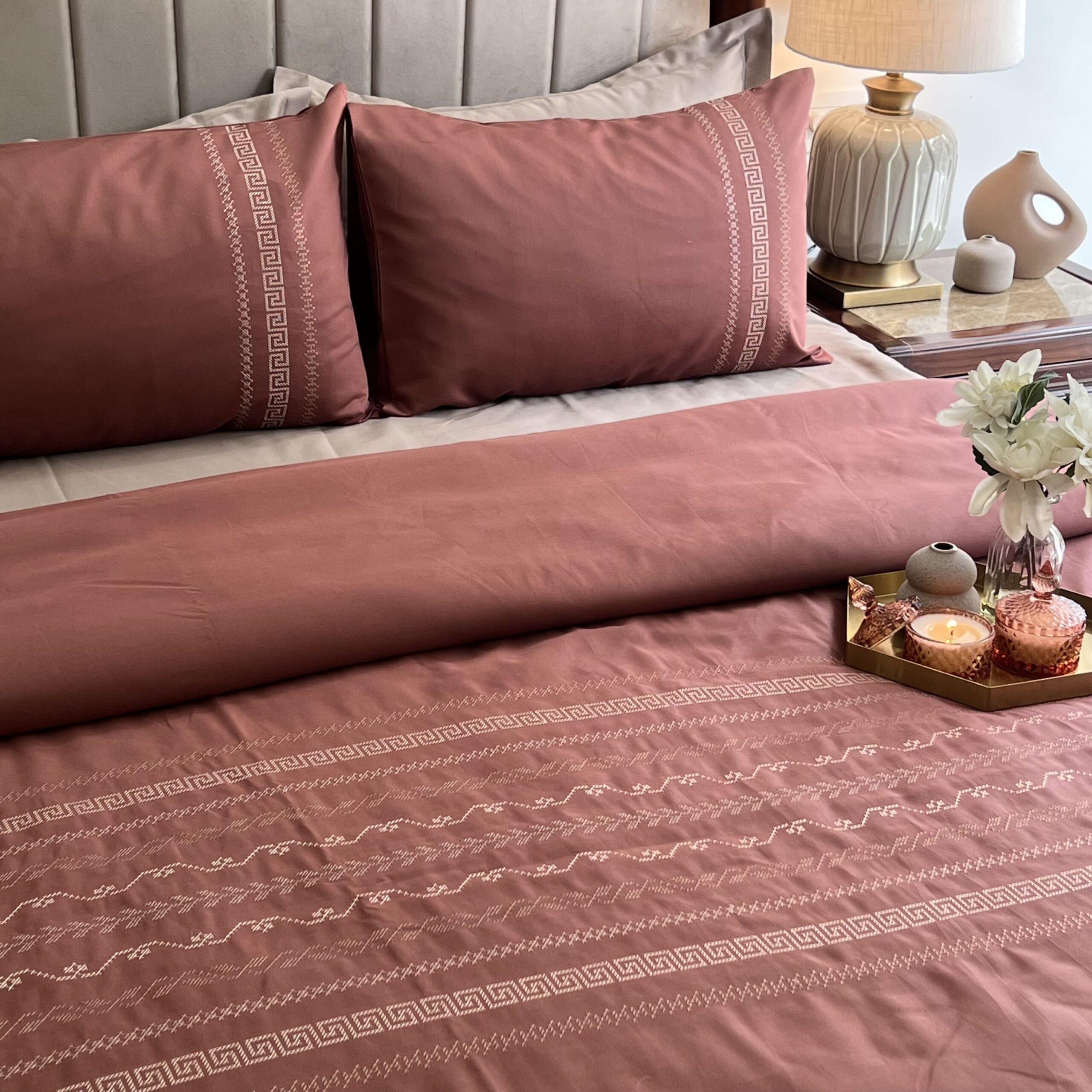 Lucas Blush Syona Duvet Cover Set