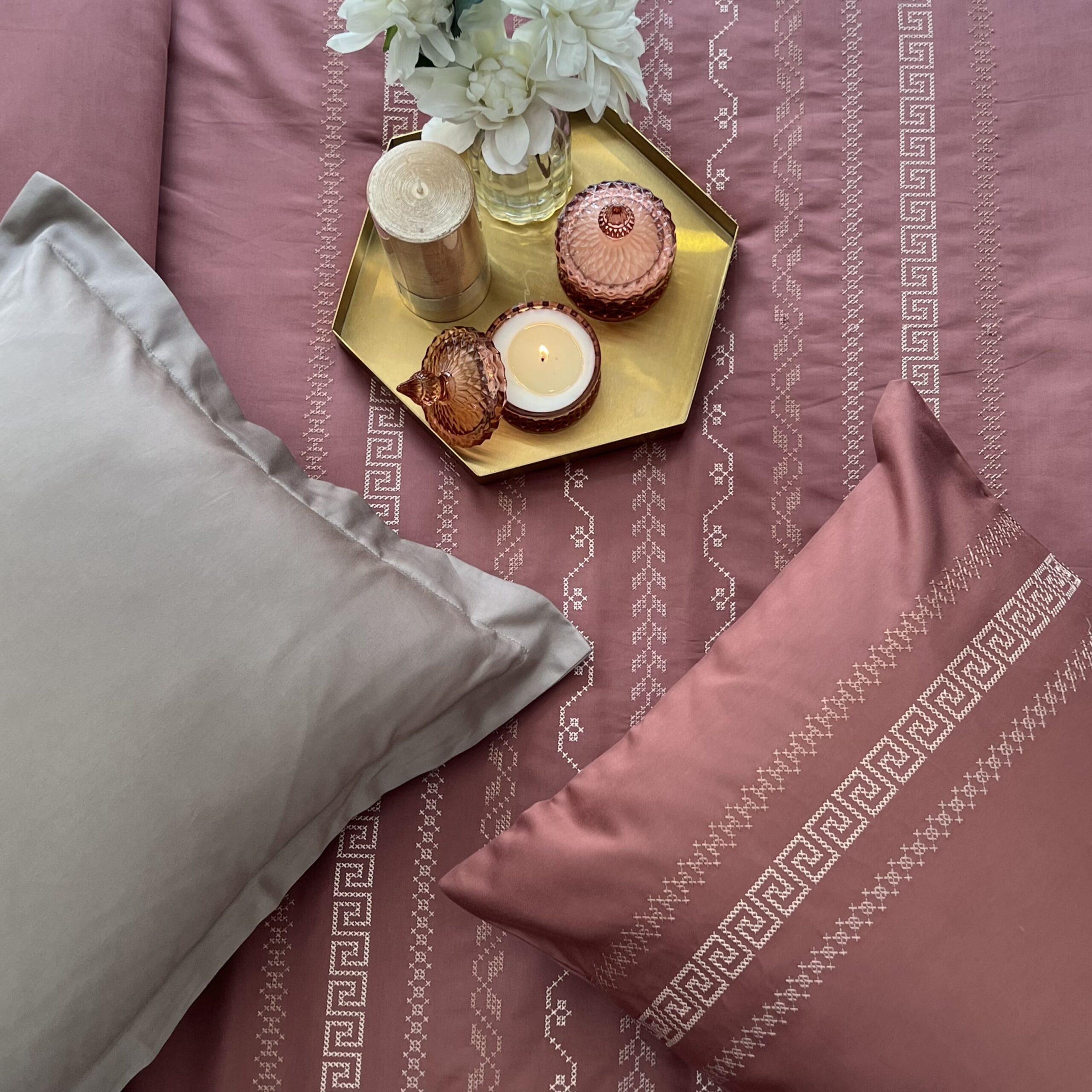 Lucas Blush Syona Duvet Cover