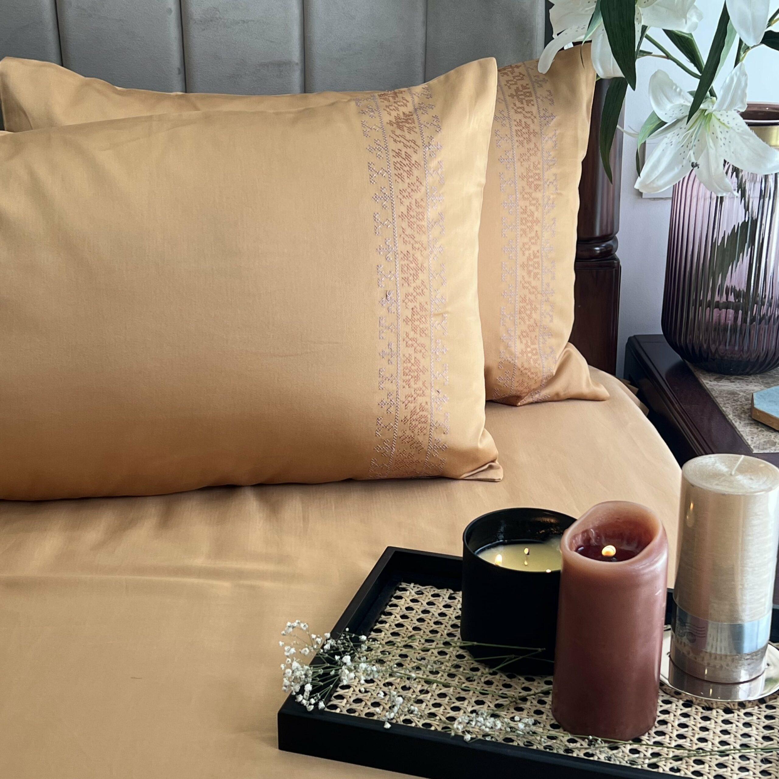 Delight Honey Mustard Dreams Pillow Covers (Set of 2)