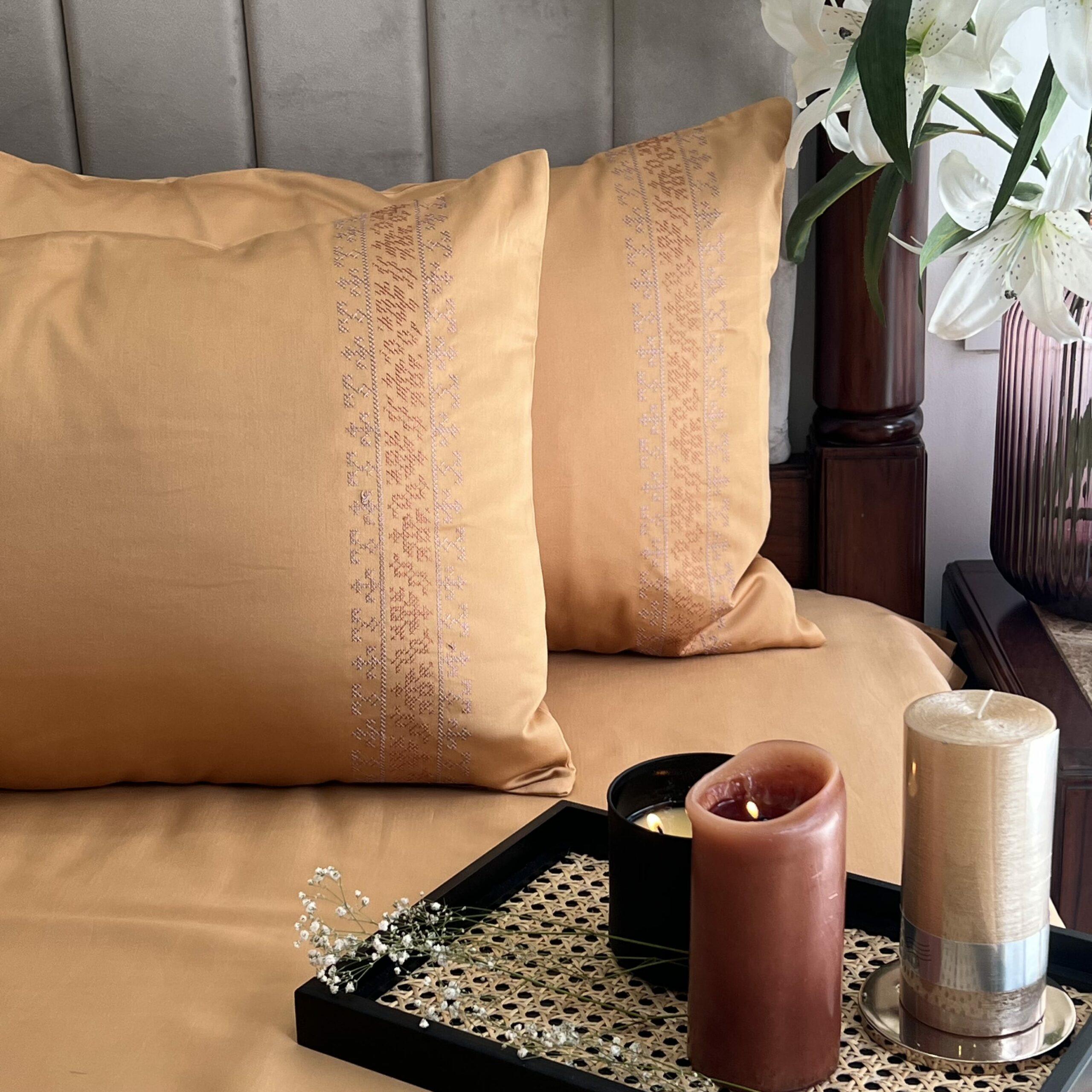 Delight Honey Mustard Dreams Pillow Covers (Set of 2)