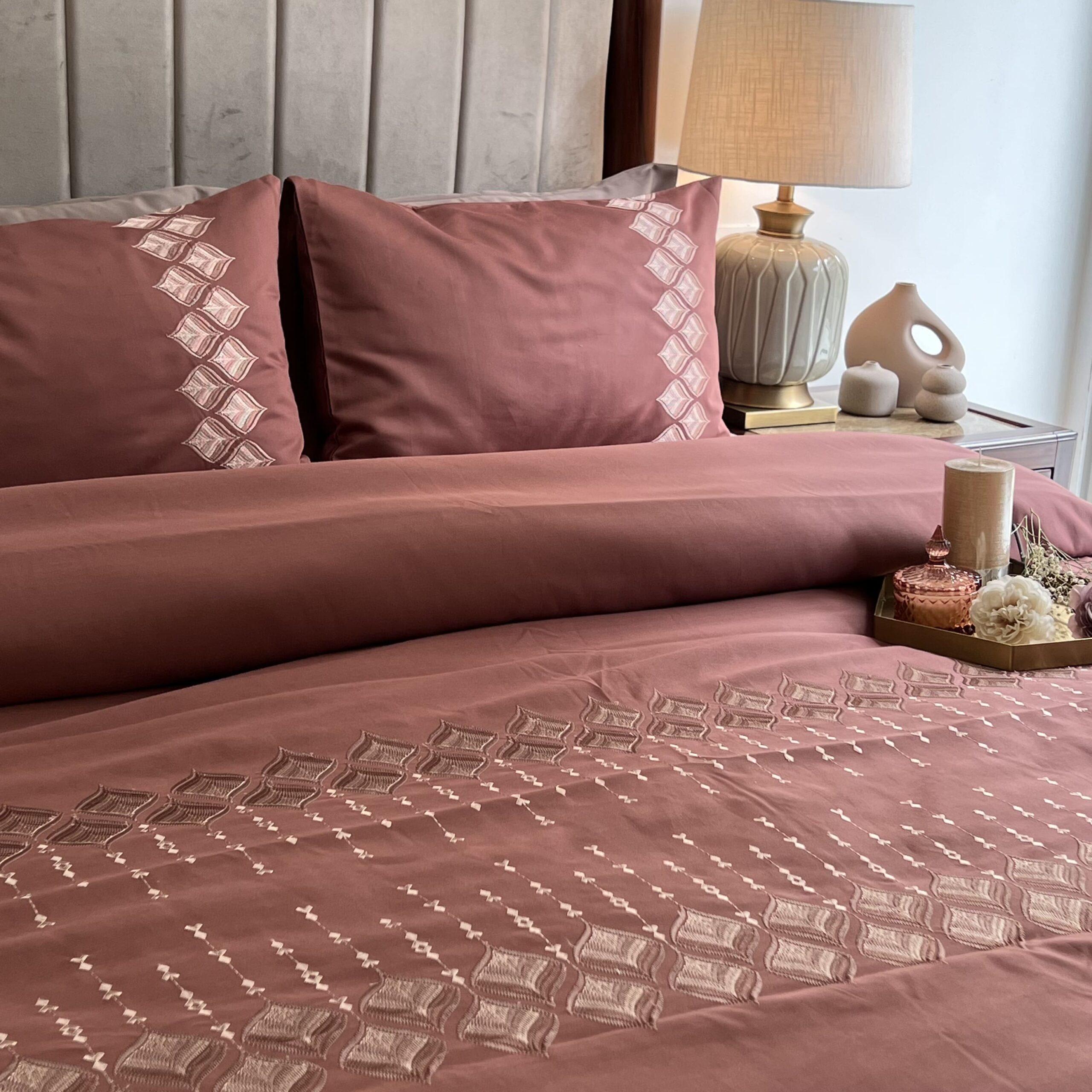 Leaflet Blush Syona Duvet Cover