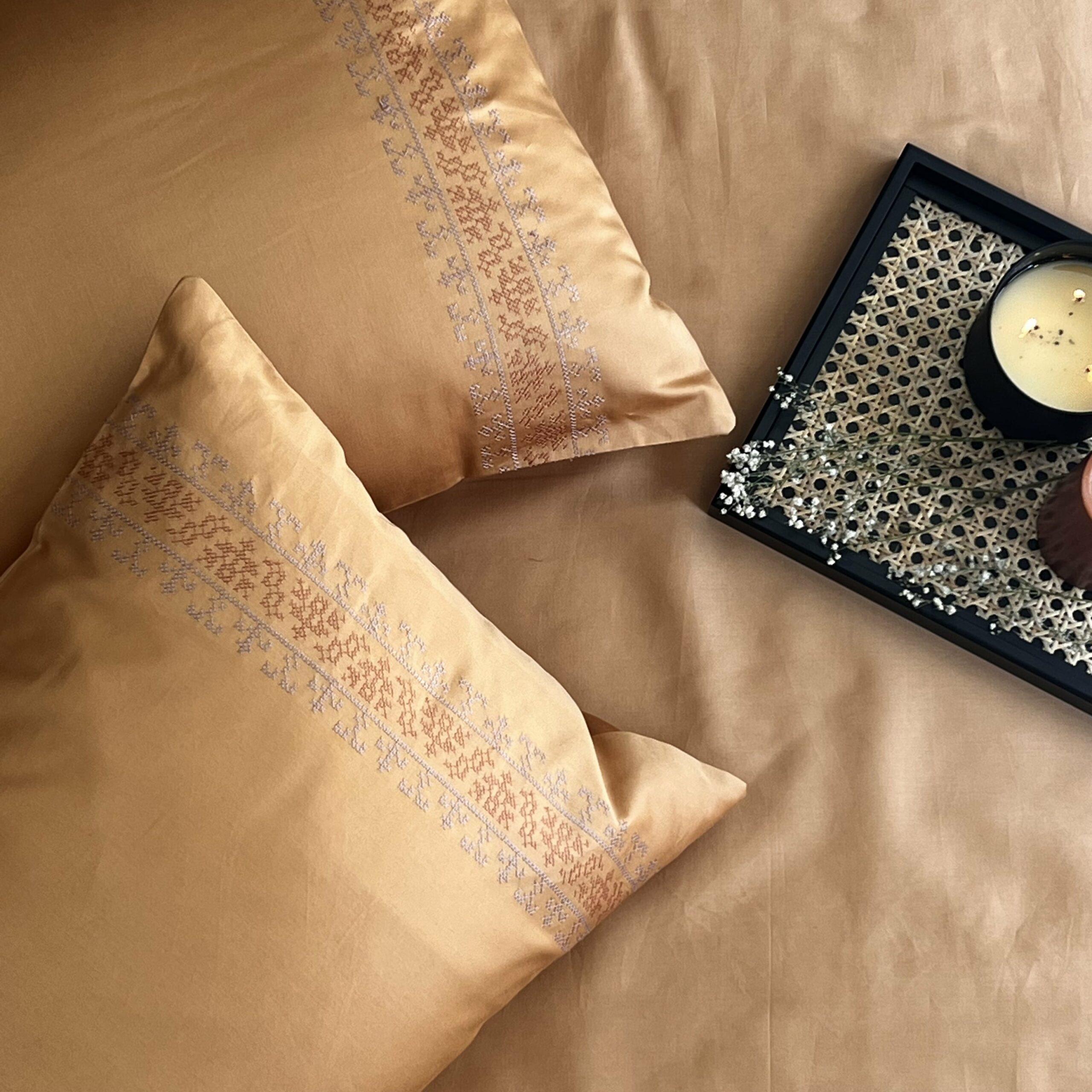 Delight Honey Mustard Dreams Pillow Covers (Set of 2)