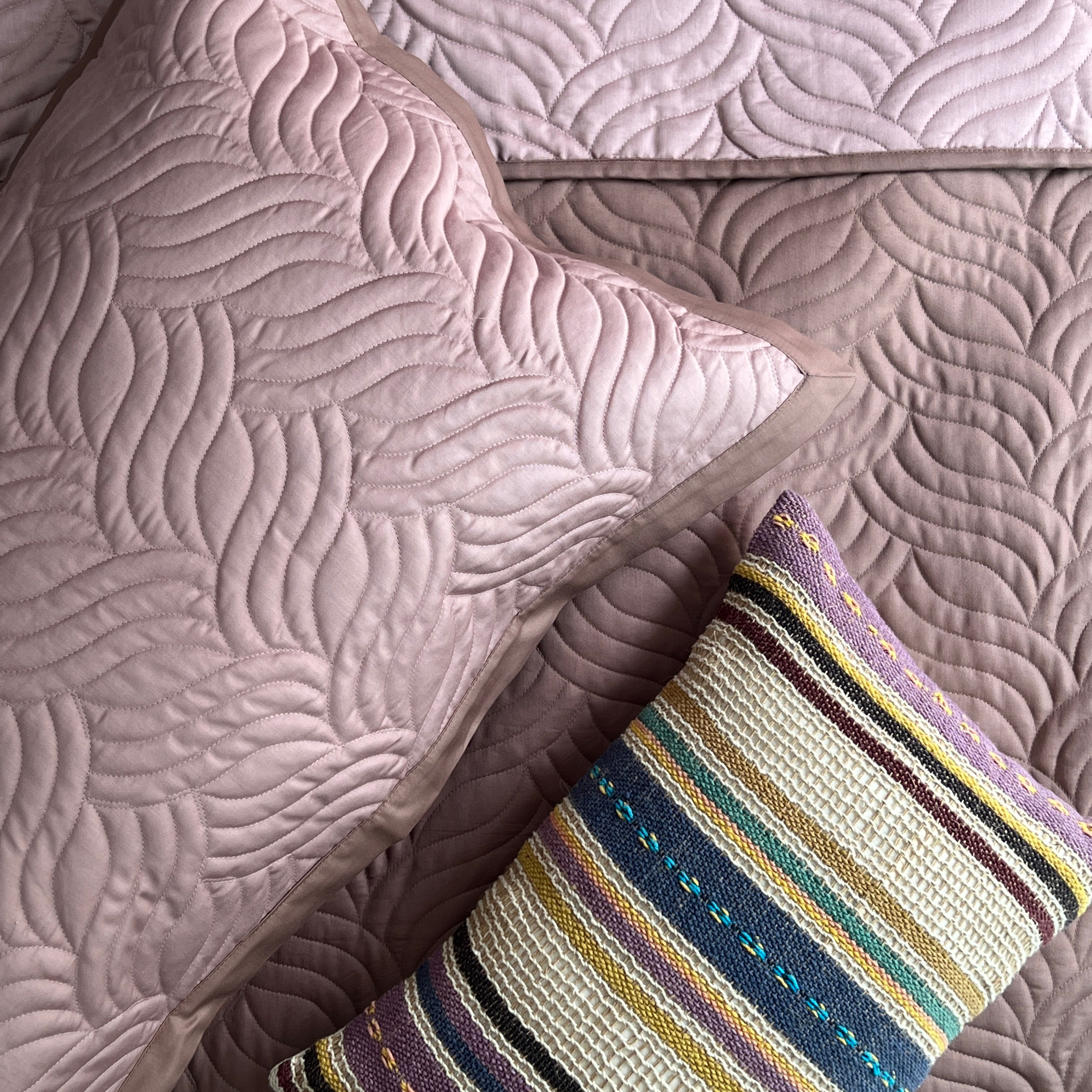 Comber Brandy Rose And Old Rose Cotton Rich Trousseau Set (10 PC Set)