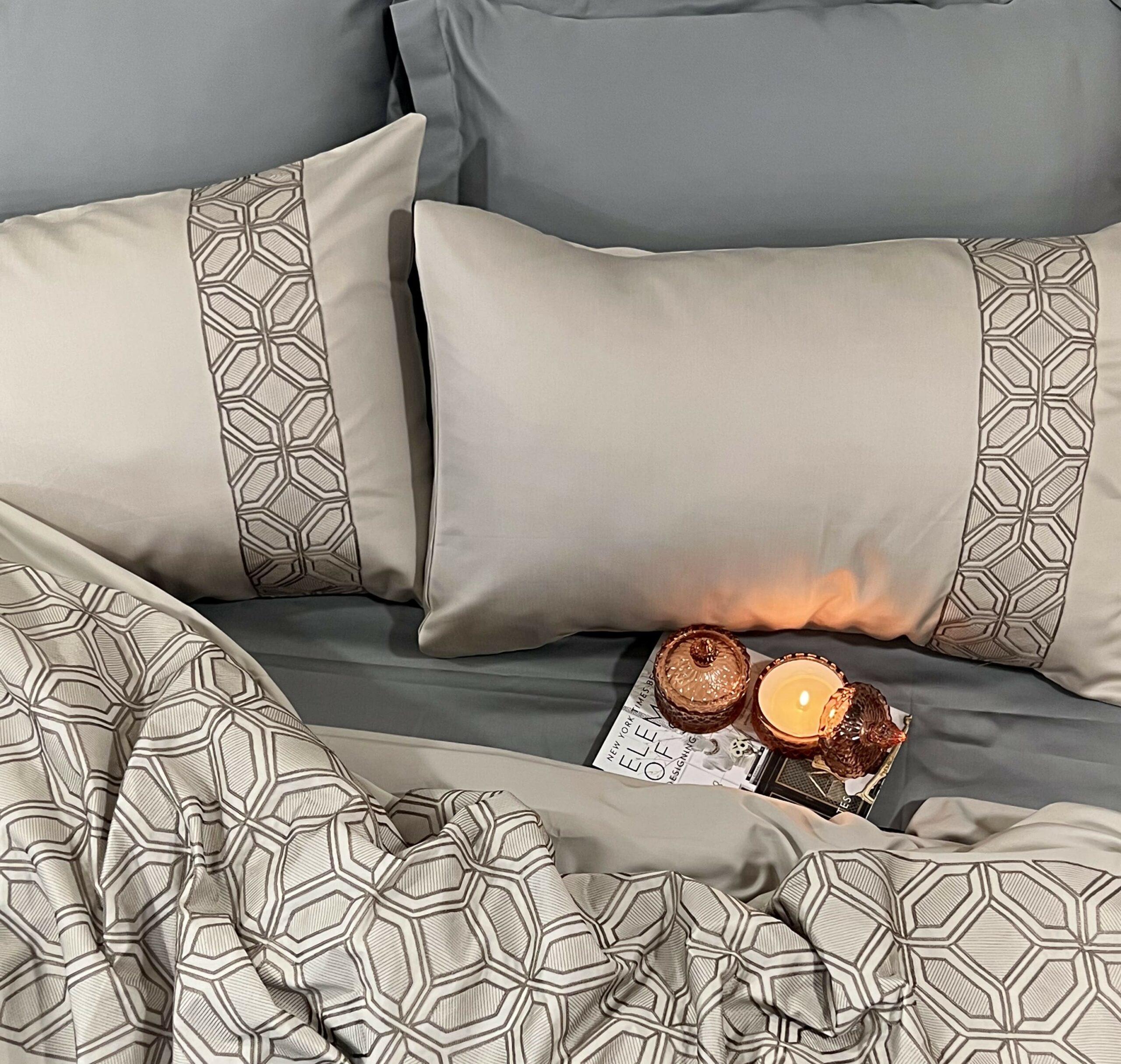 Arc Beige Syona Duvet Cover Set