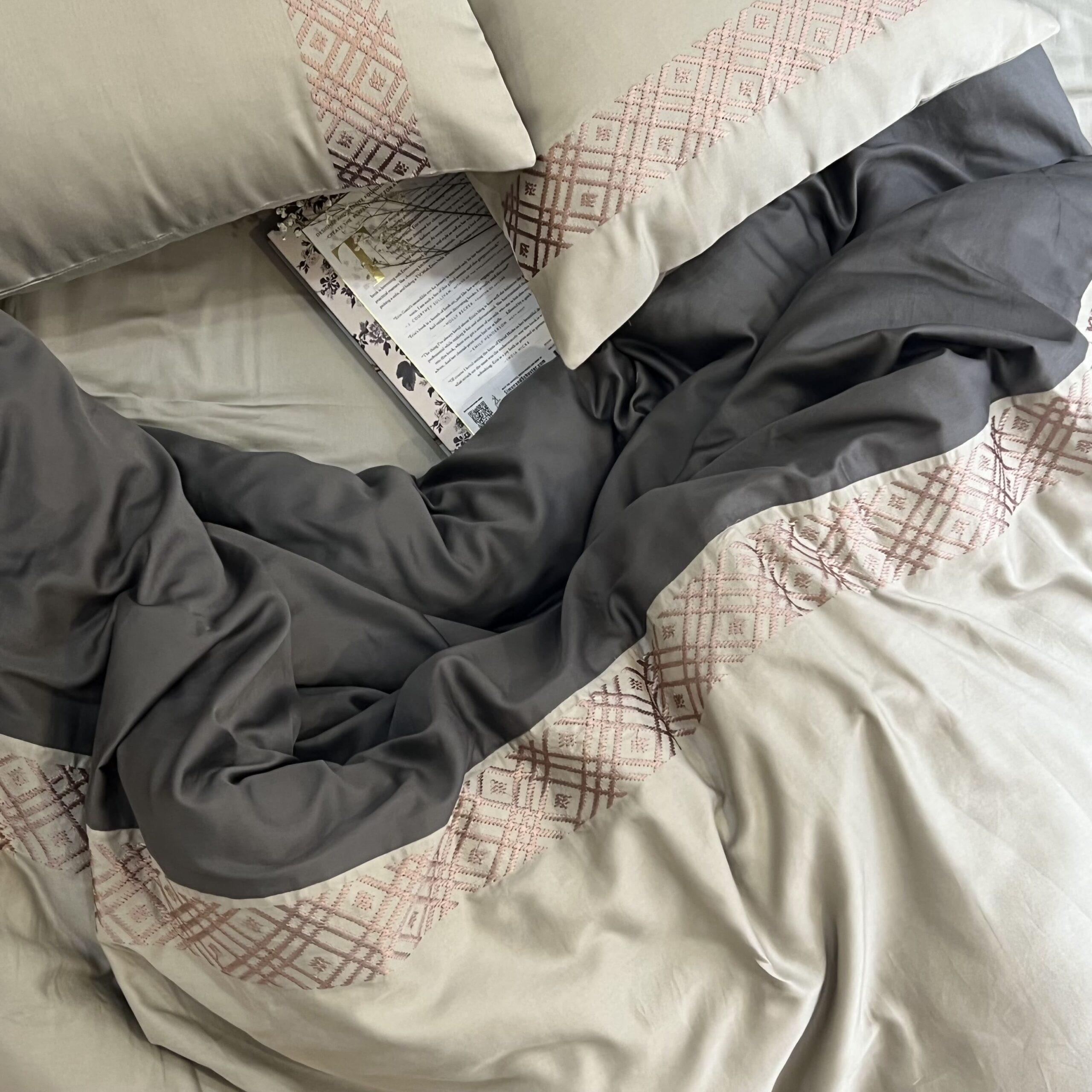 Classic Beige Elephant Grey Dreams Duvet Cover