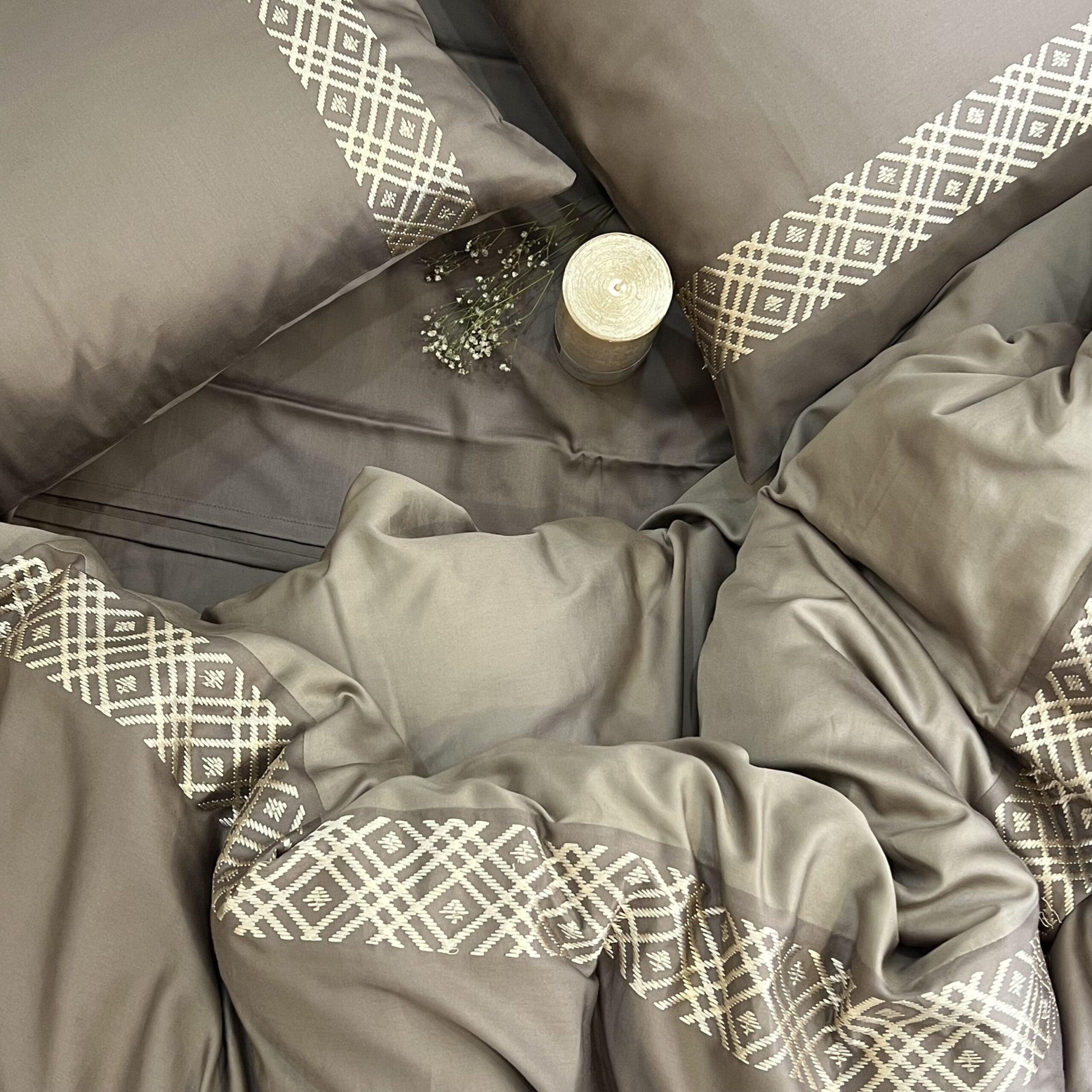 Classic Mocha Taupe Dreams Duvet Cover Set