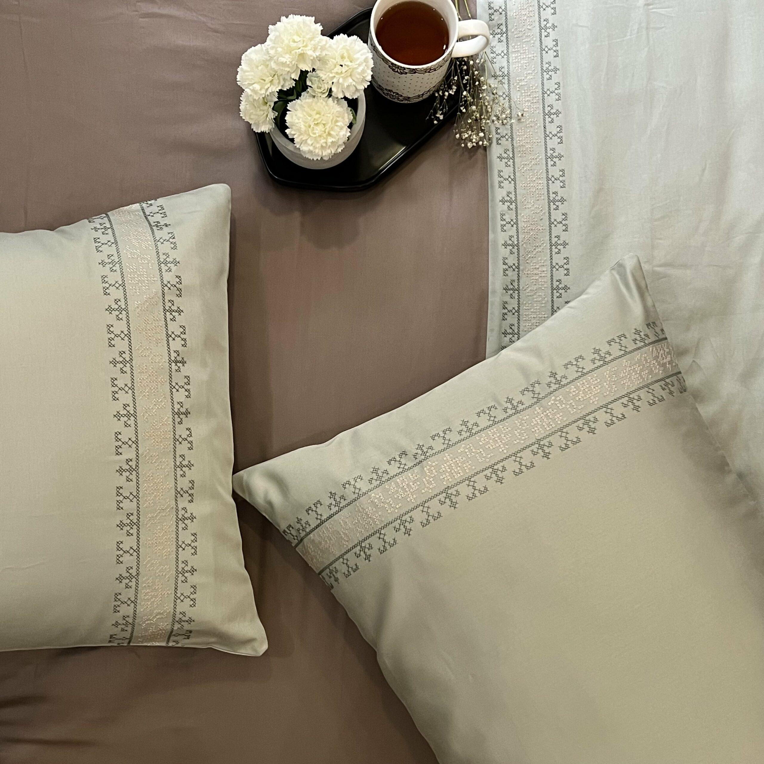 Delight Sage Green Taupe Dreams Duvet Cover Set
