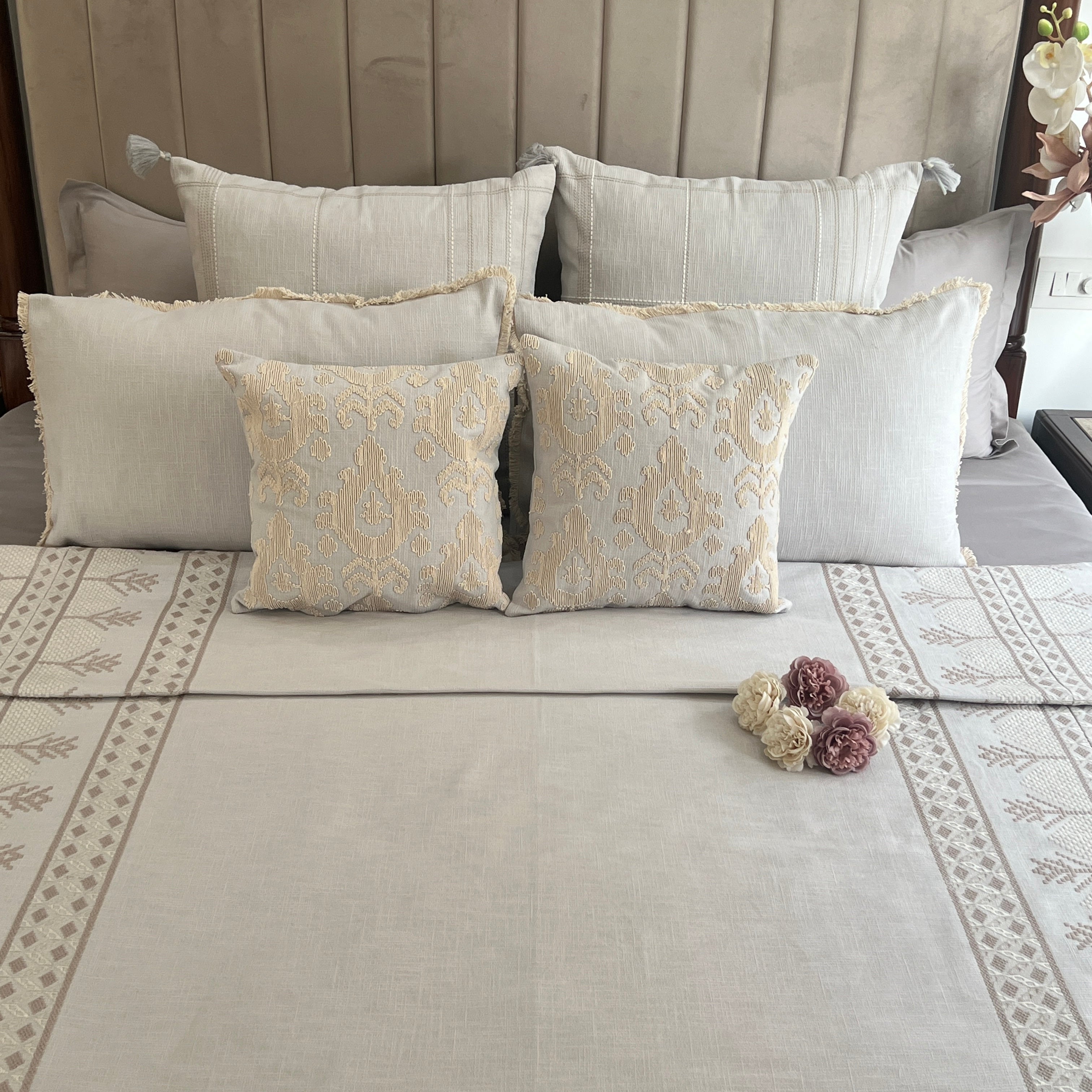 Mirage Grey Bedding Set (10 PC Set)