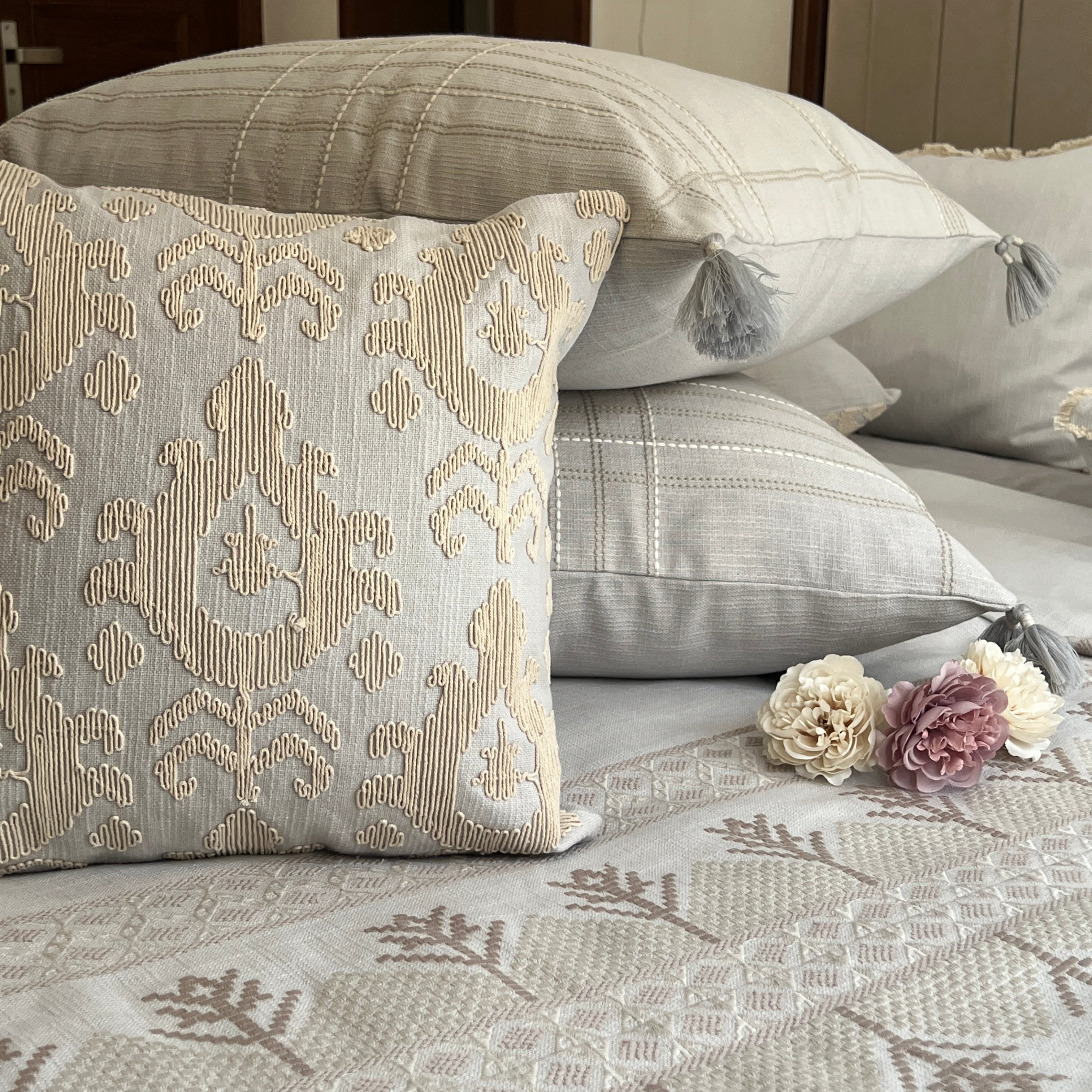 Mirage Grey Bedding Set (10 PC Set)