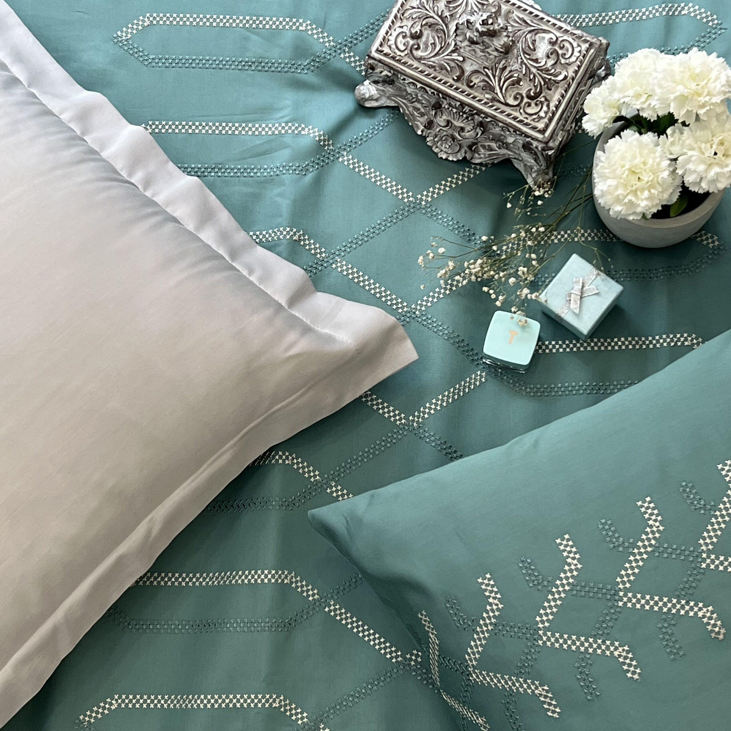 Tribe Turquoise Syona Duvet Cover Set