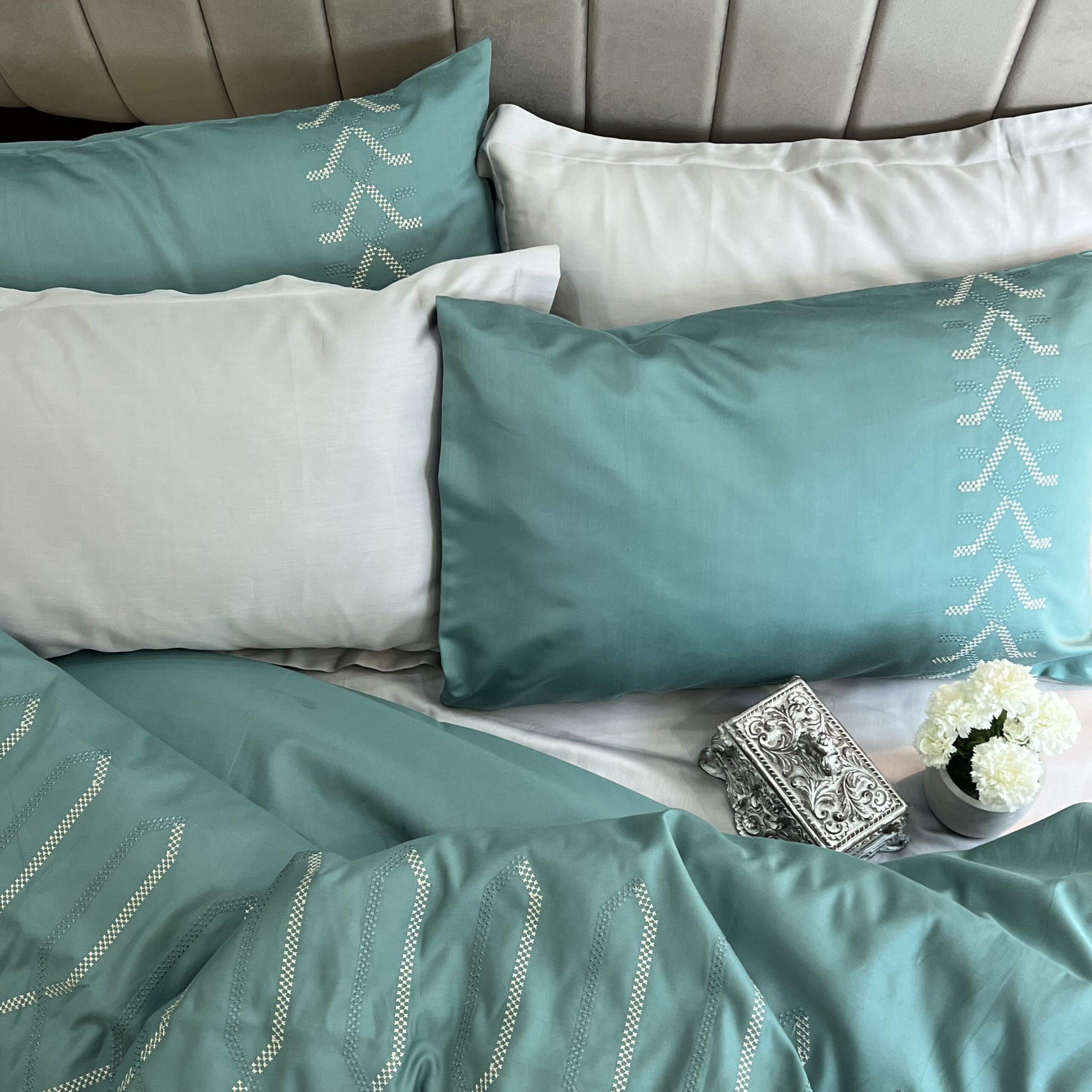 Tribe Turquoise Syona Duvet Cover Set