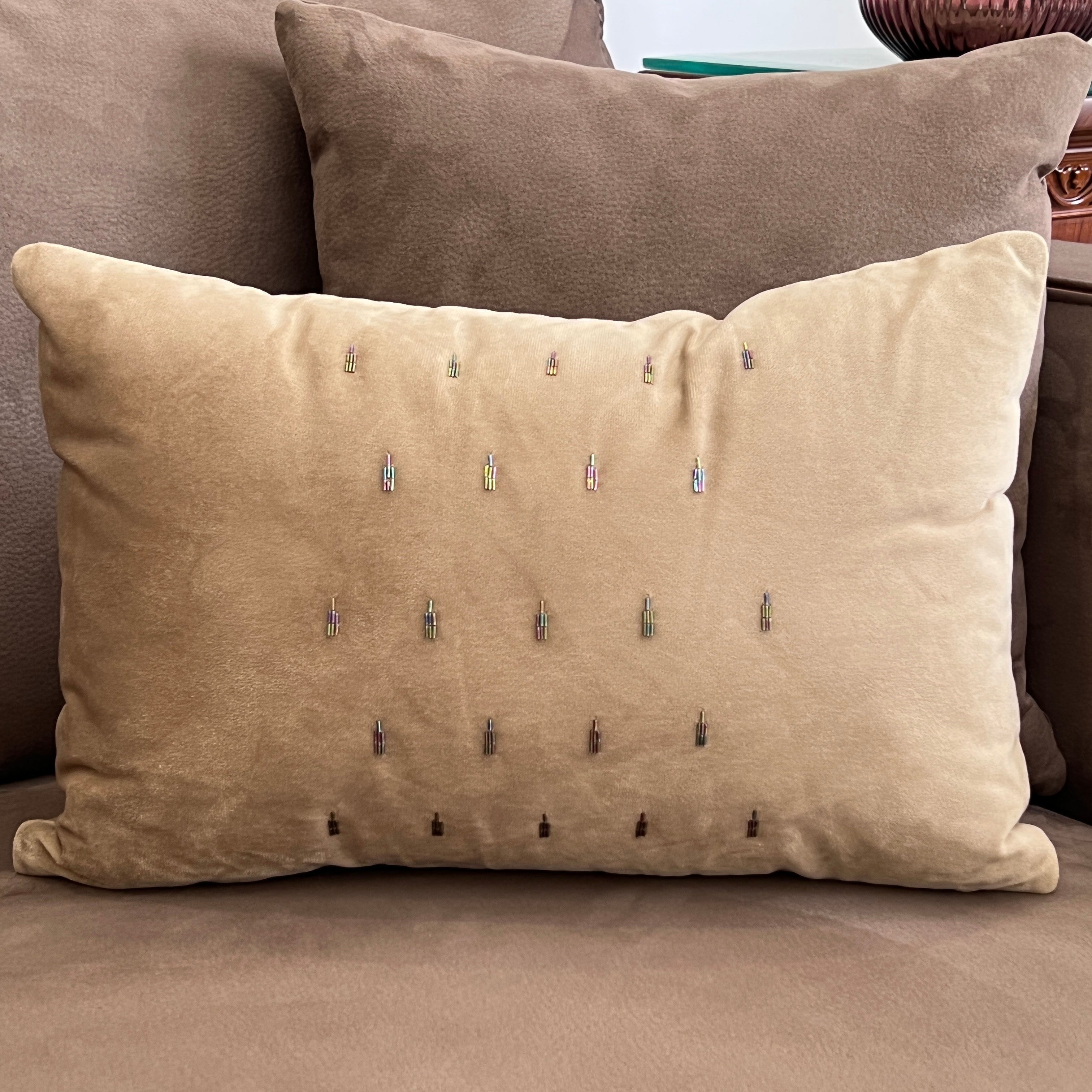 Lindo Champagne Gold Velvet Trousseau Set (10 PC Set)