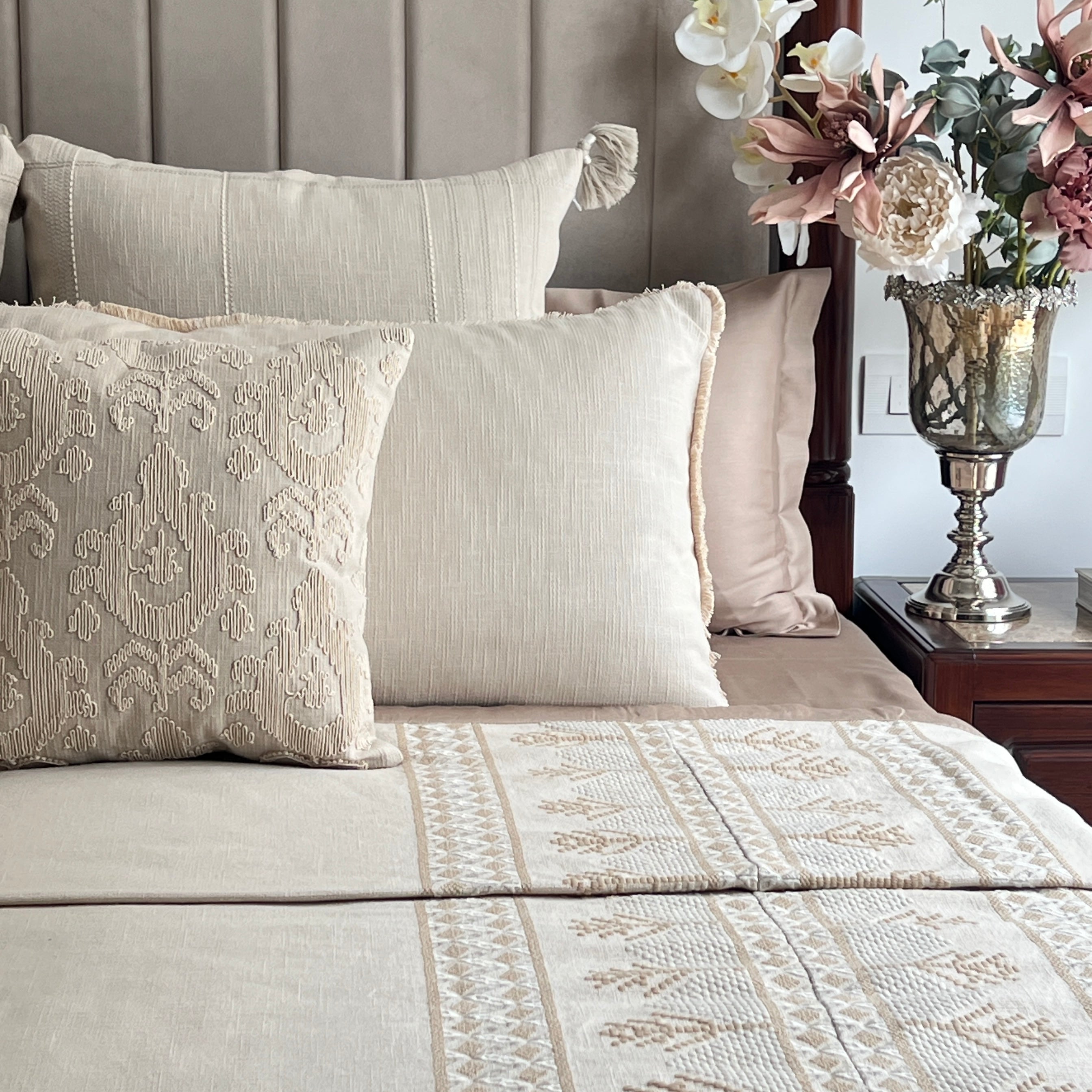 Mirage Beige Bedding Set (10 PC Set)