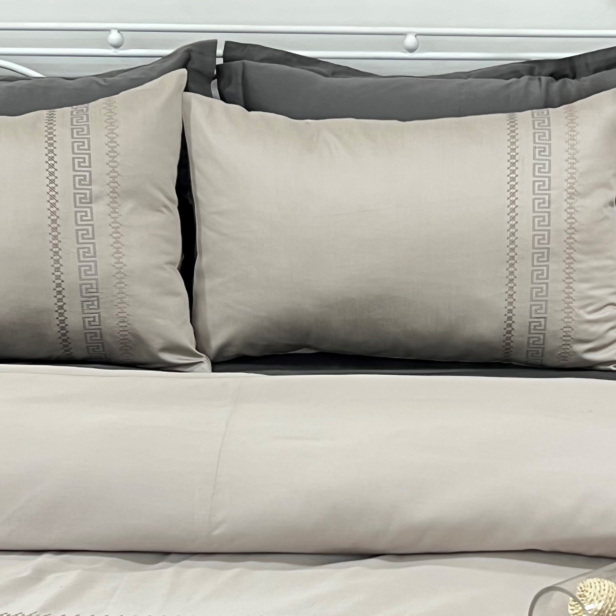 1000TC Cotton Rich Lucas Beige Syona Bedsheet Set