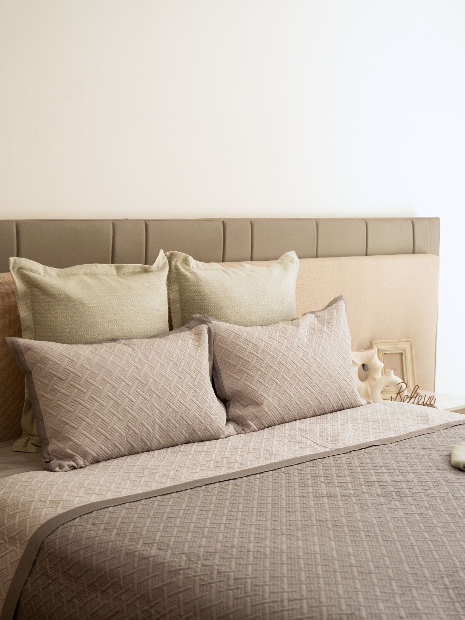 Poppy Pearl Grey and Slate Cotton Reversible Bedspread