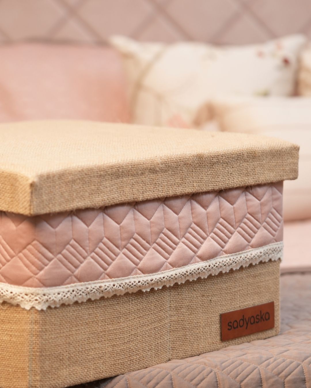 Buttercup Yellow and Dark Grey Diaco Cotton Trousseau Set (10 PC Set)