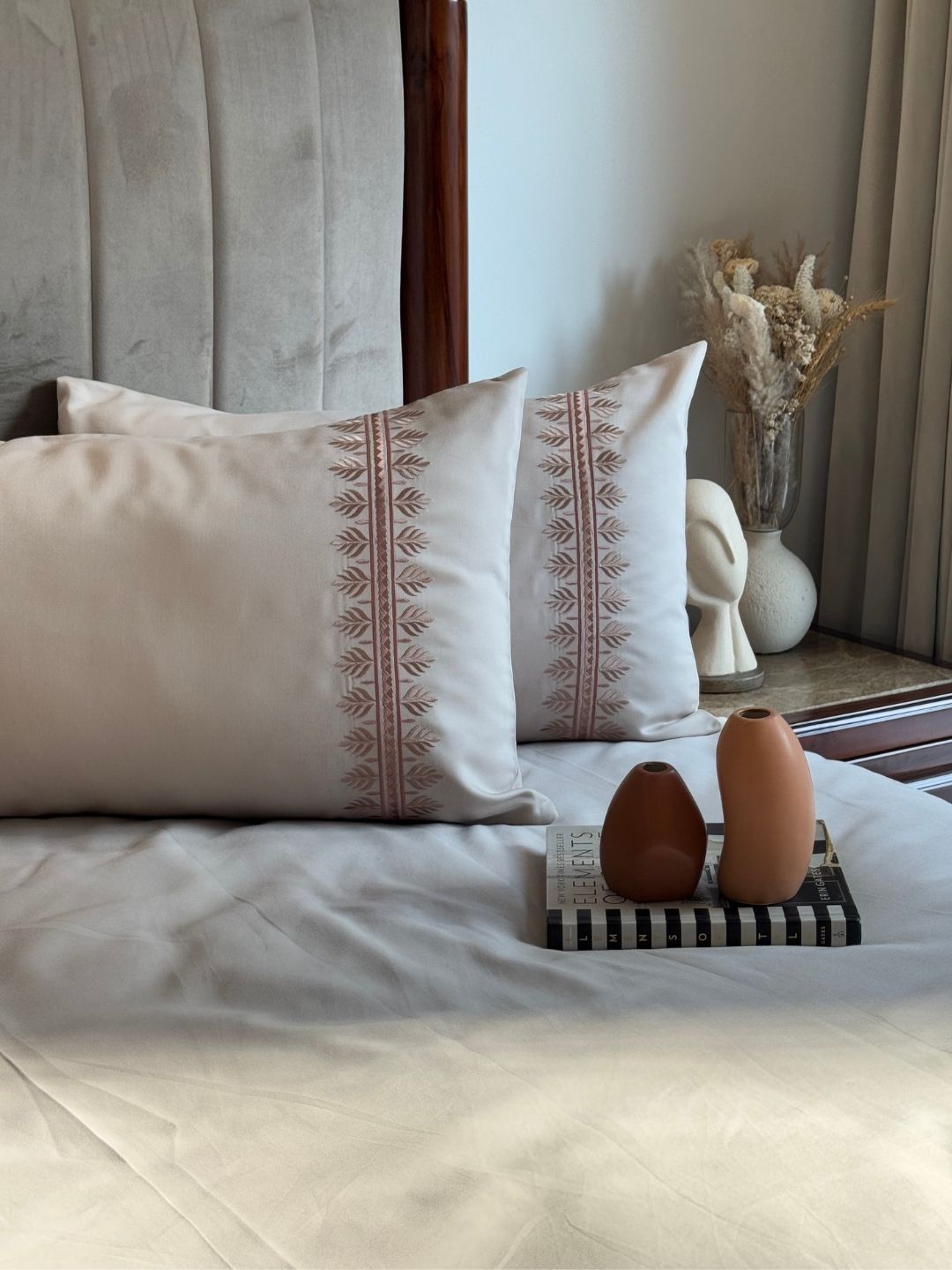 1000TC Cotton Rich Chloe Ivory Syona Bedsheet Set