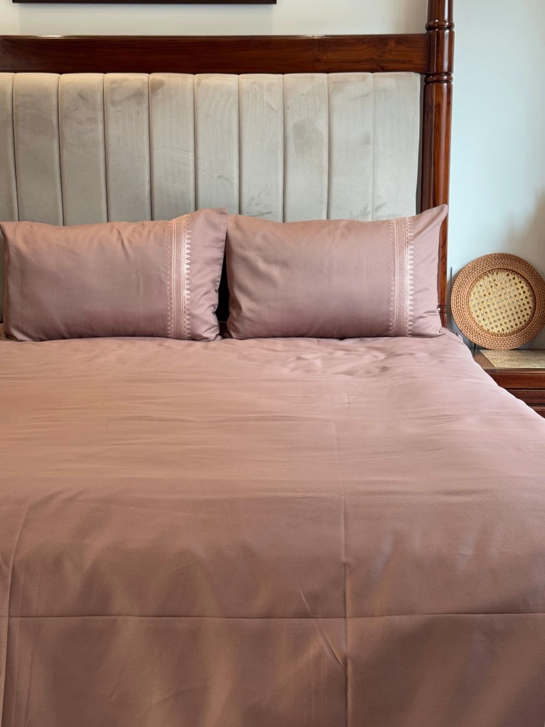 1000TC Cotton Rich Mia Brandy Rose Syona Bedsheet Set