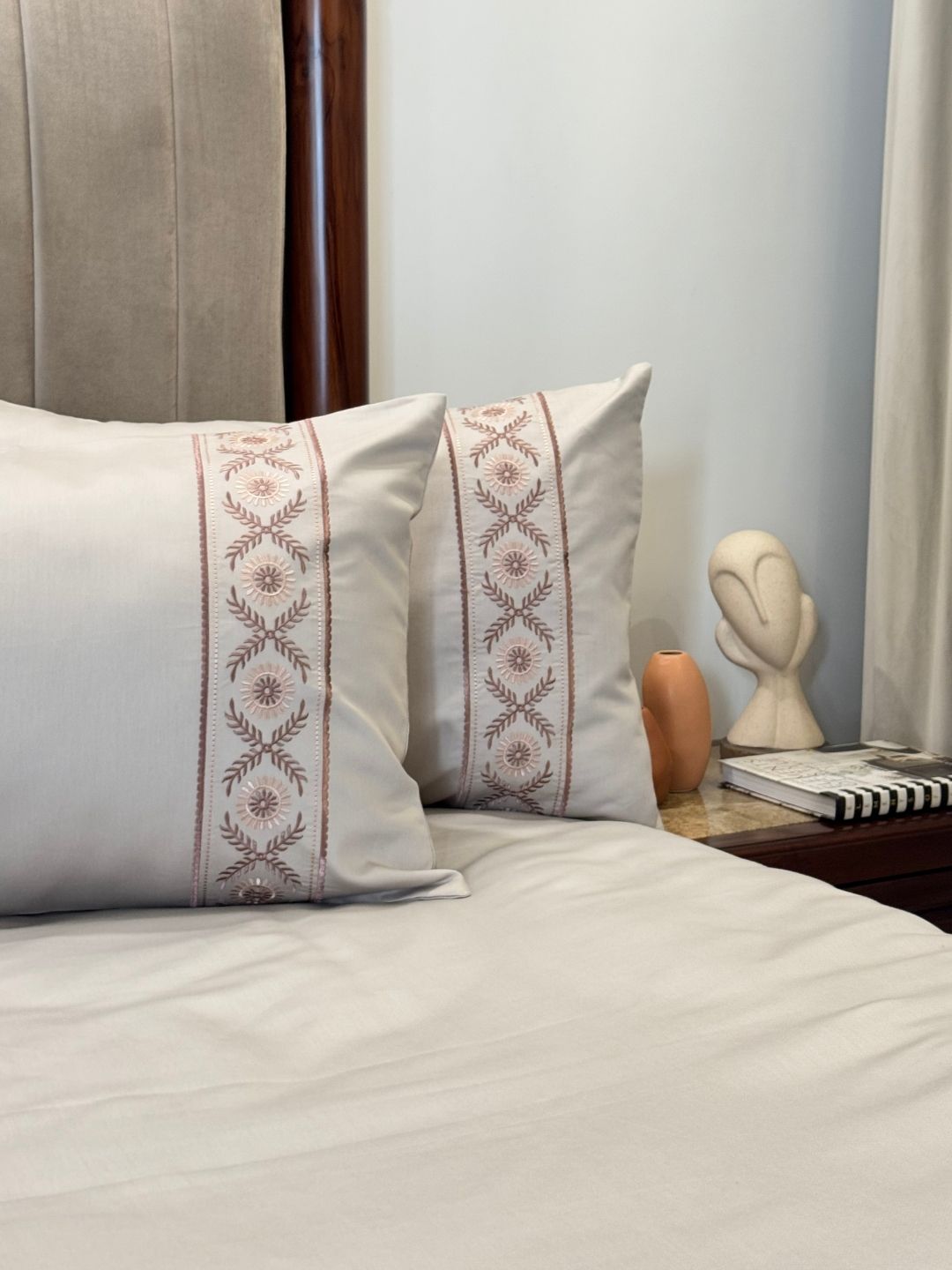 1000TC Cotton Rich Sophie Beige Syona Bedsheet Set