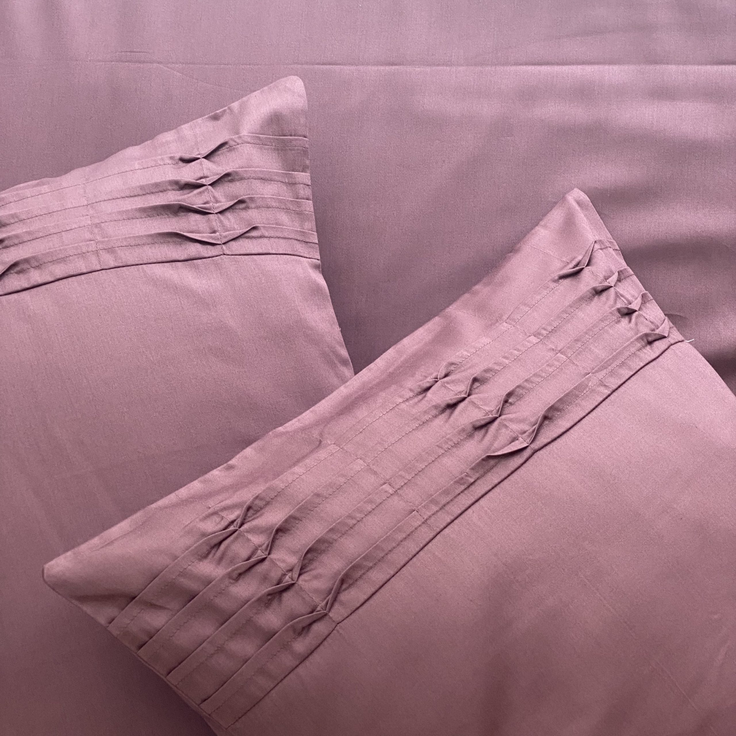 Mauve Tetra Pleat Bedsheet