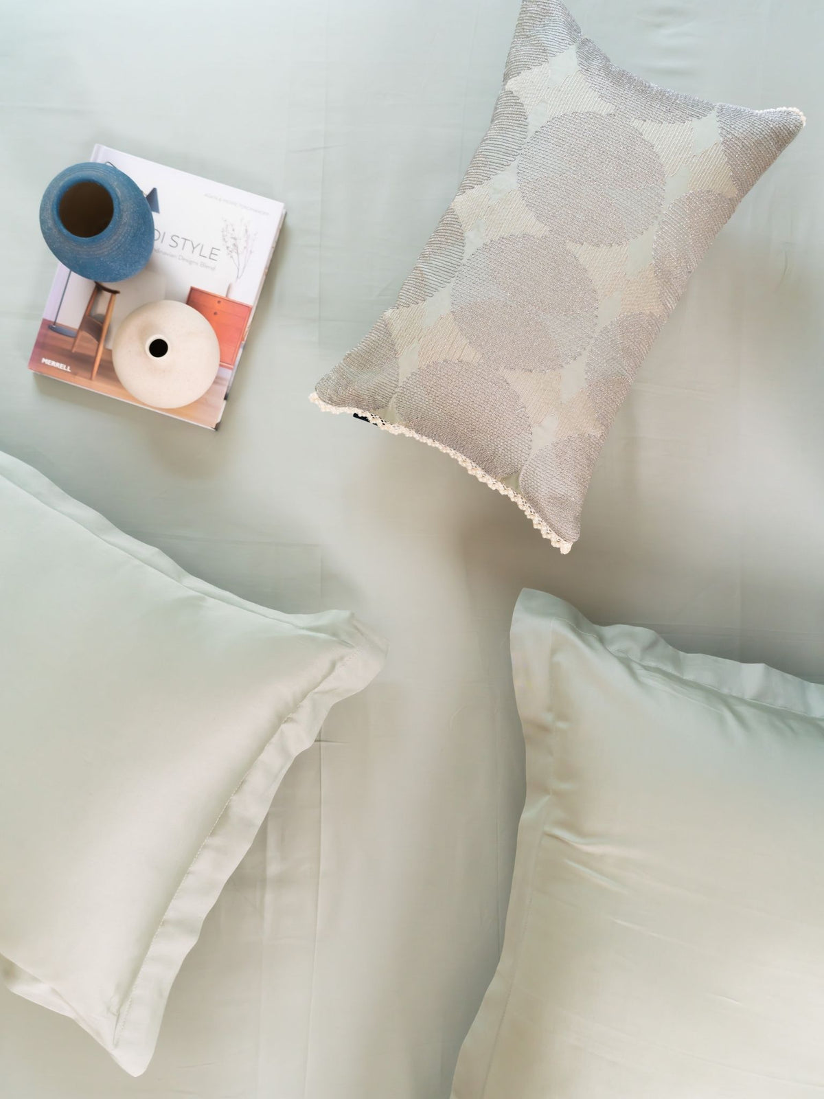 Belle Sage Green Treasure Bedsheet Set