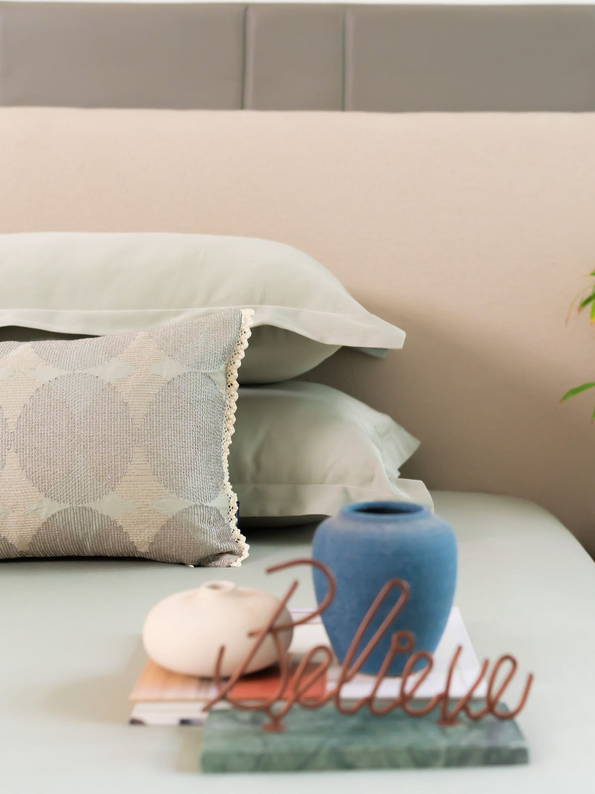 Belle Sage Green Treasure Bedsheet Set