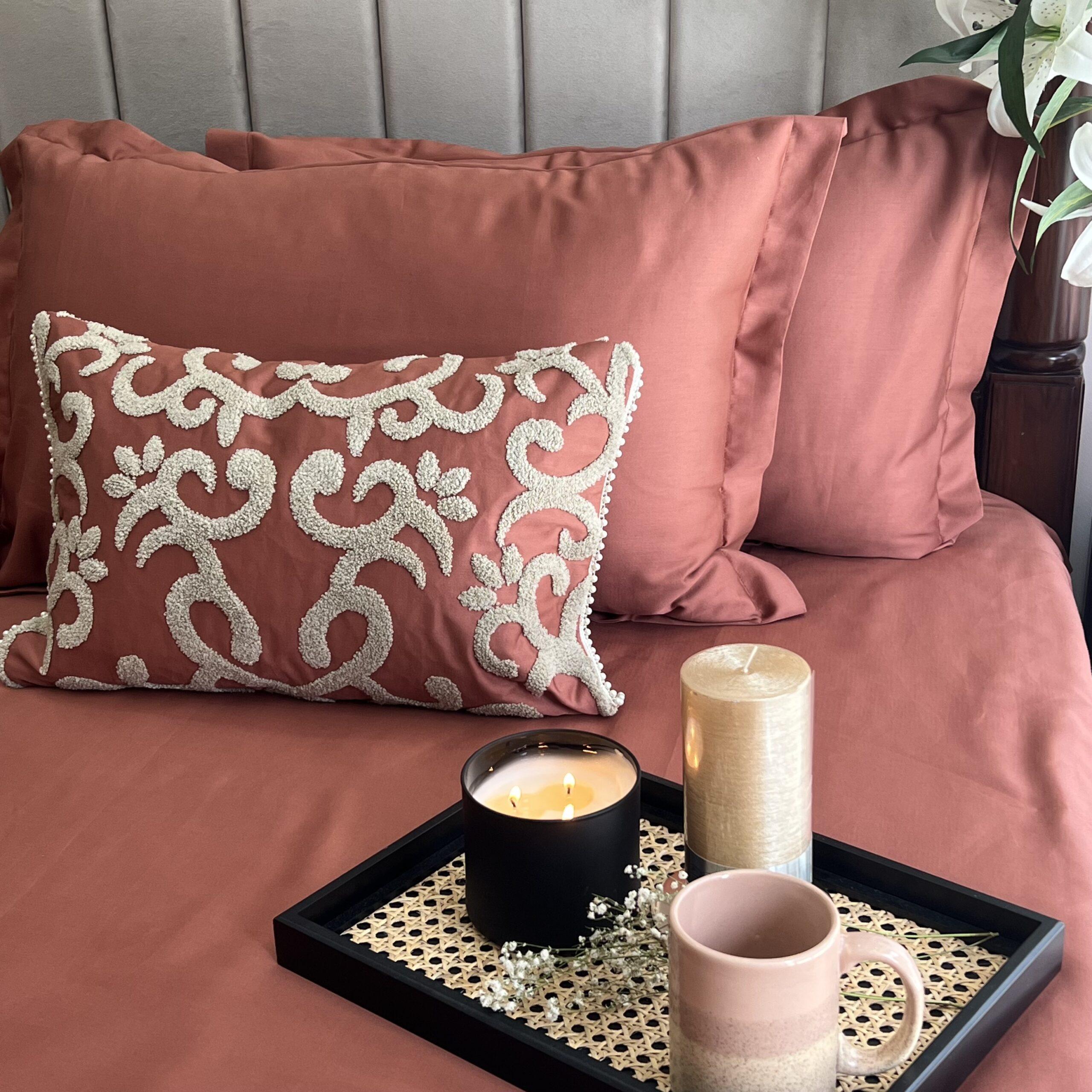 Glace Terracotta Treasure Bedsheet