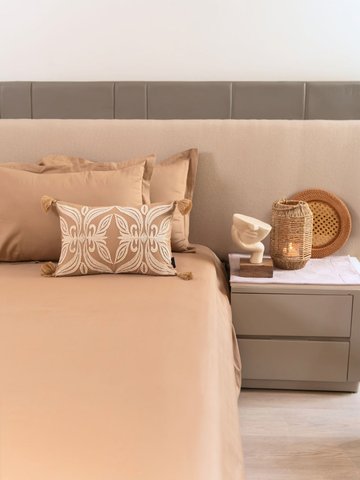 Whisper Hazel Beige Treasure Bedsheet Set