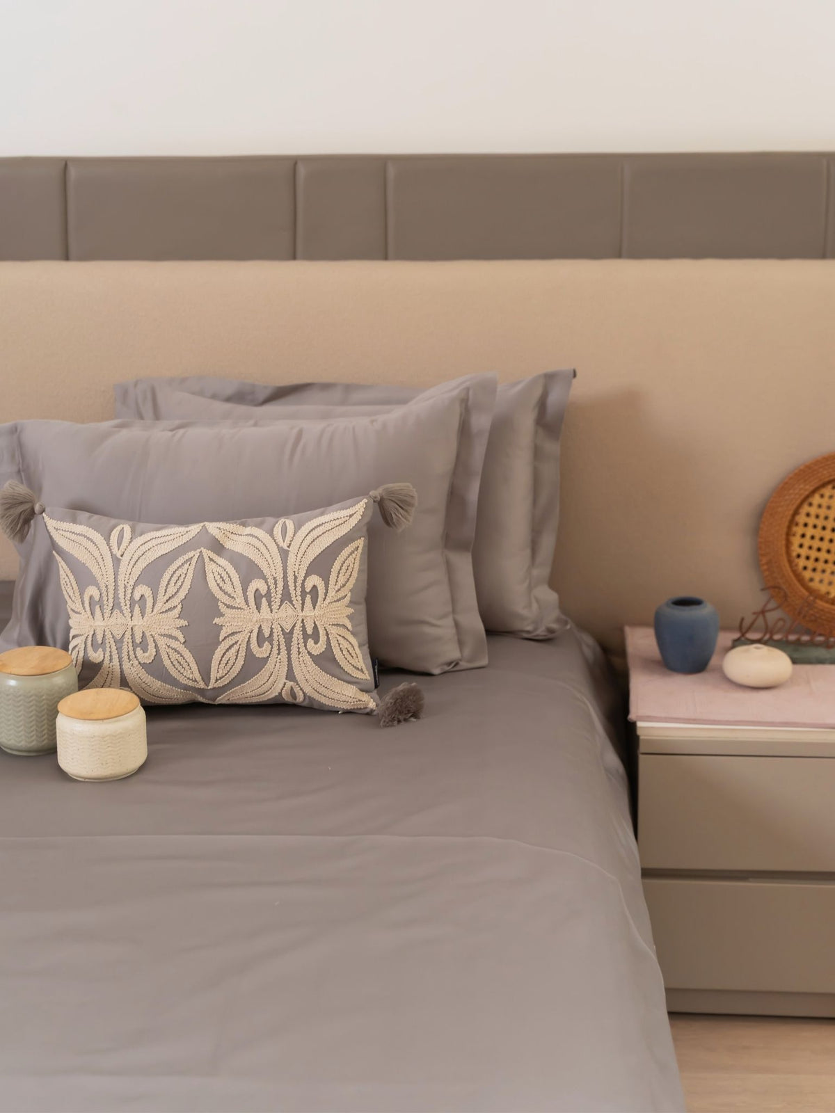Whisper Slate Treasure Bedsheet Set