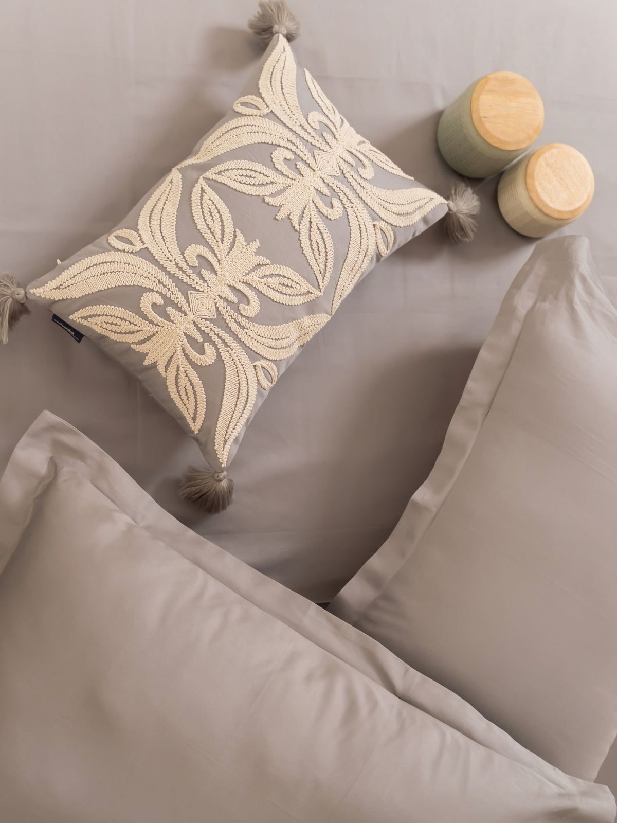 Whisper Slate Treasure Bedsheet Set