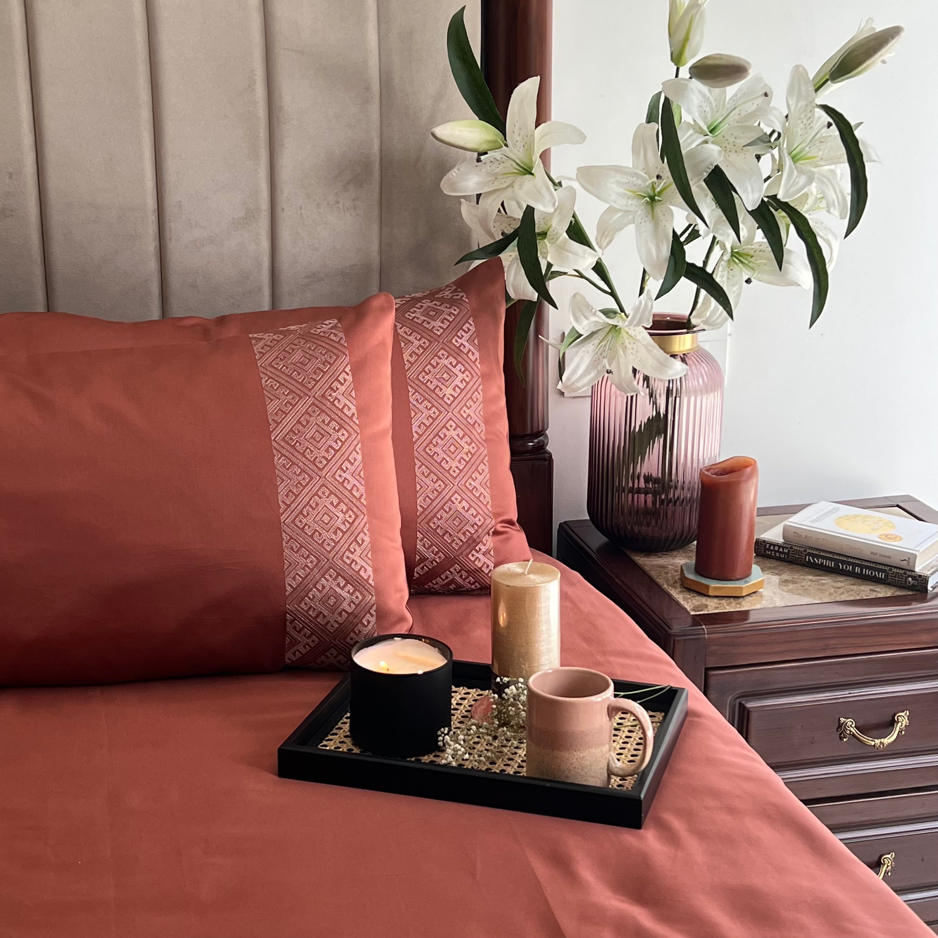 Arcane Terracotta Dreams Bedsheet