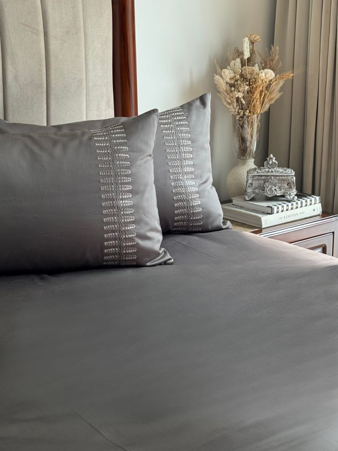 Elise Elephant Grey Dreams Bedsheet Set
